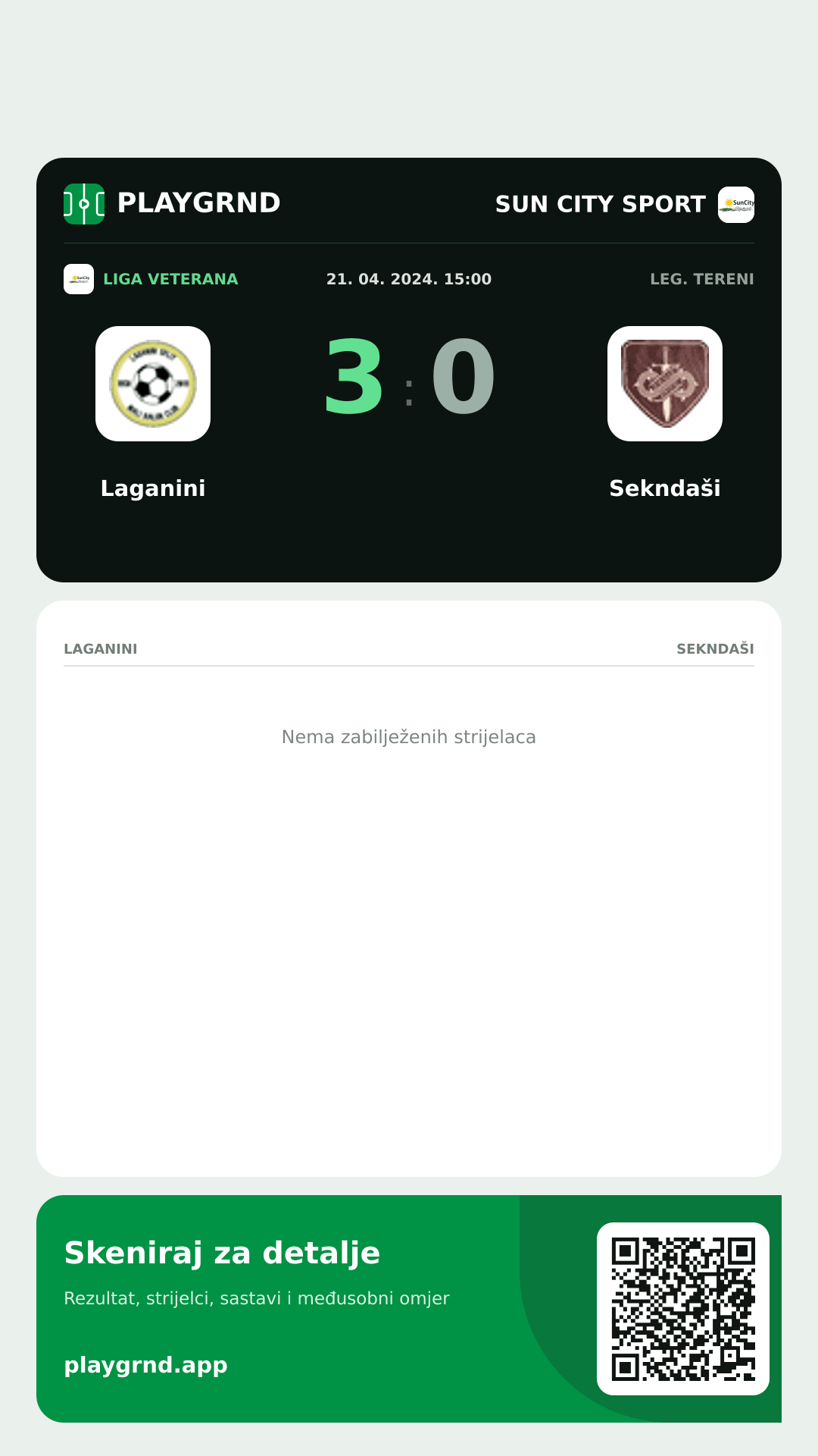 Story slika: Laganini 3:0 Sekndaši