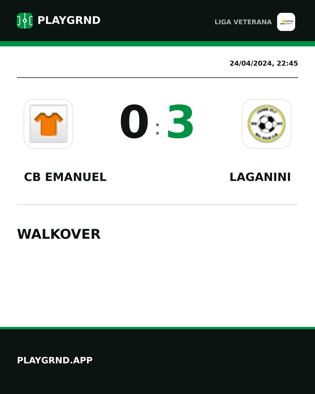 Instagram artwork: CB Emanuel 0:3 Laganini