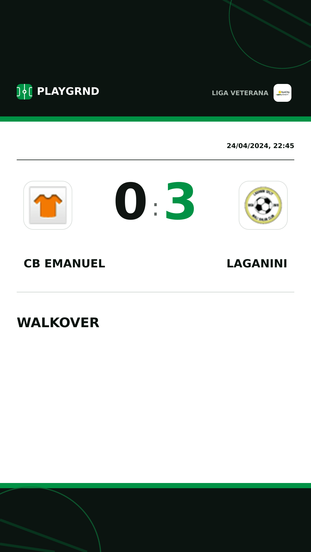 Instagram artwork: CB Emanuel 0:3 Laganini