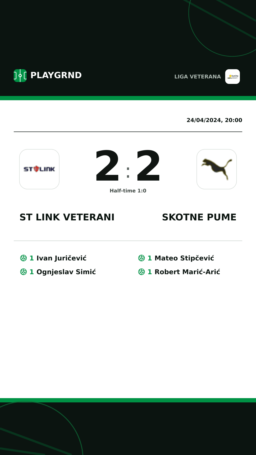 Instagram artwork: ST Link Veterani 2:2 Skotne Pume