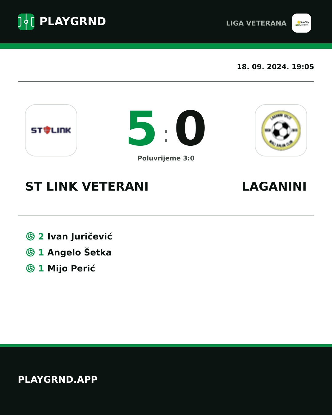 Instagram slika: ST Link Veterani 5:0 Laganini