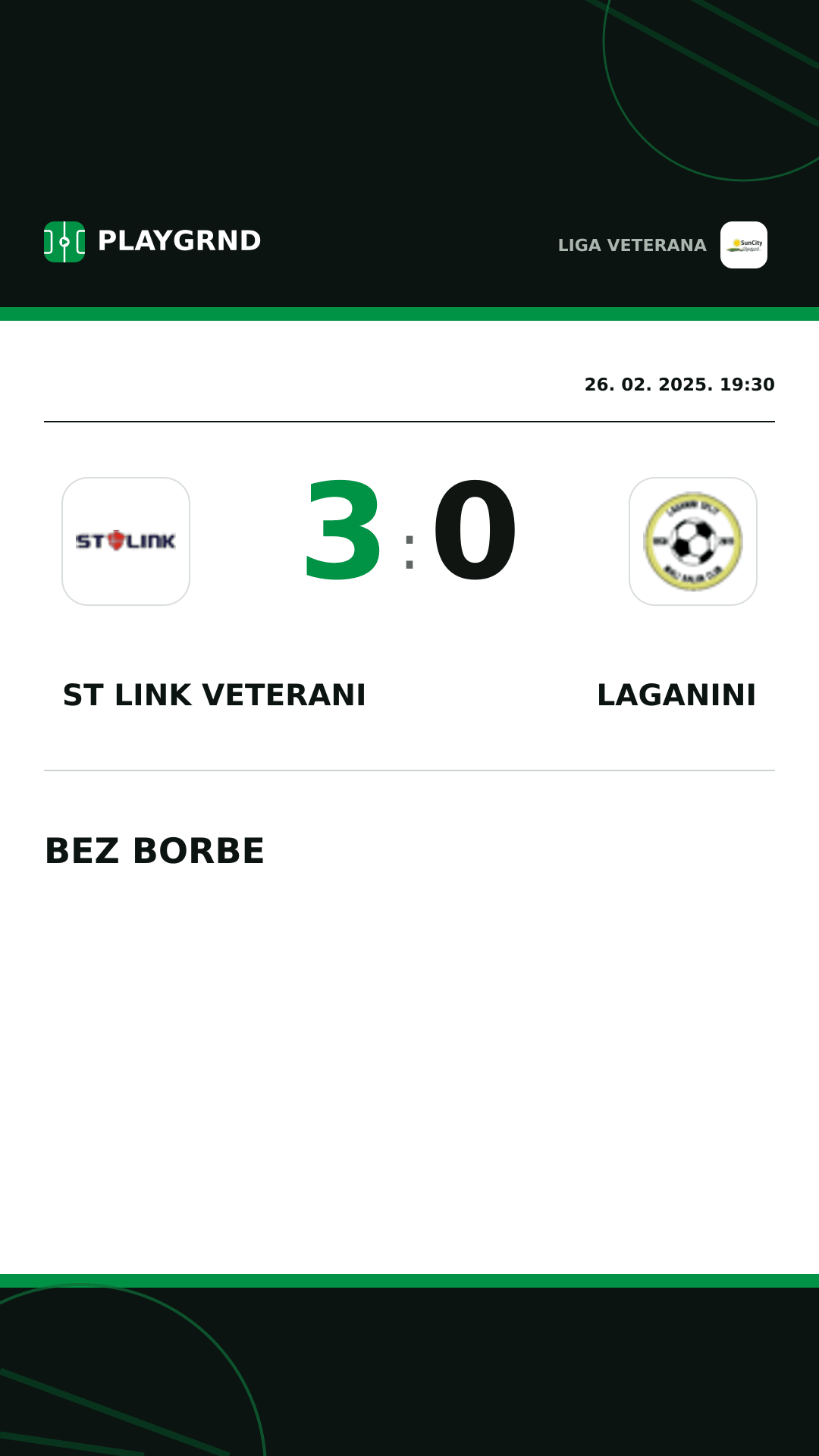 Instagram slika: ST Link Veterani 3:0 Laganini