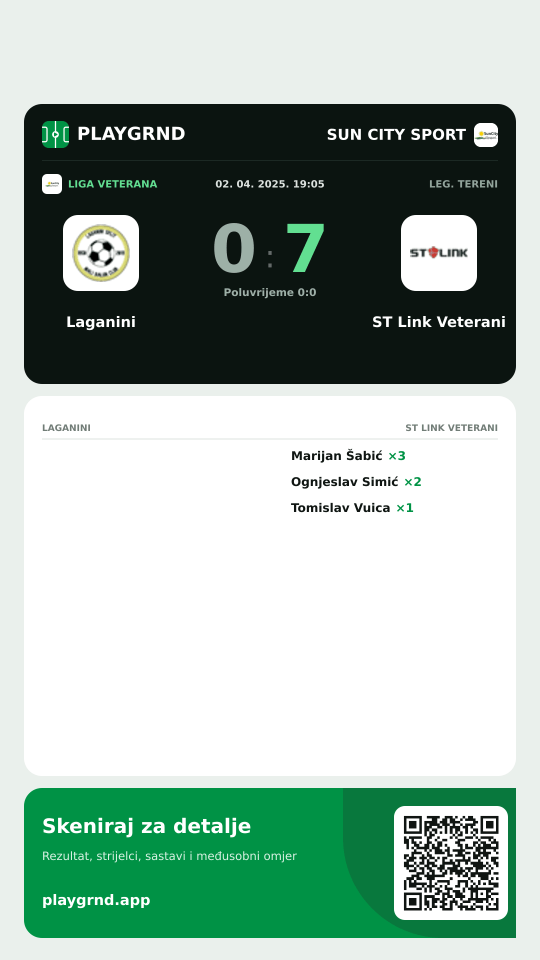 Story image: Laganini 0:7 ST Link Veterani