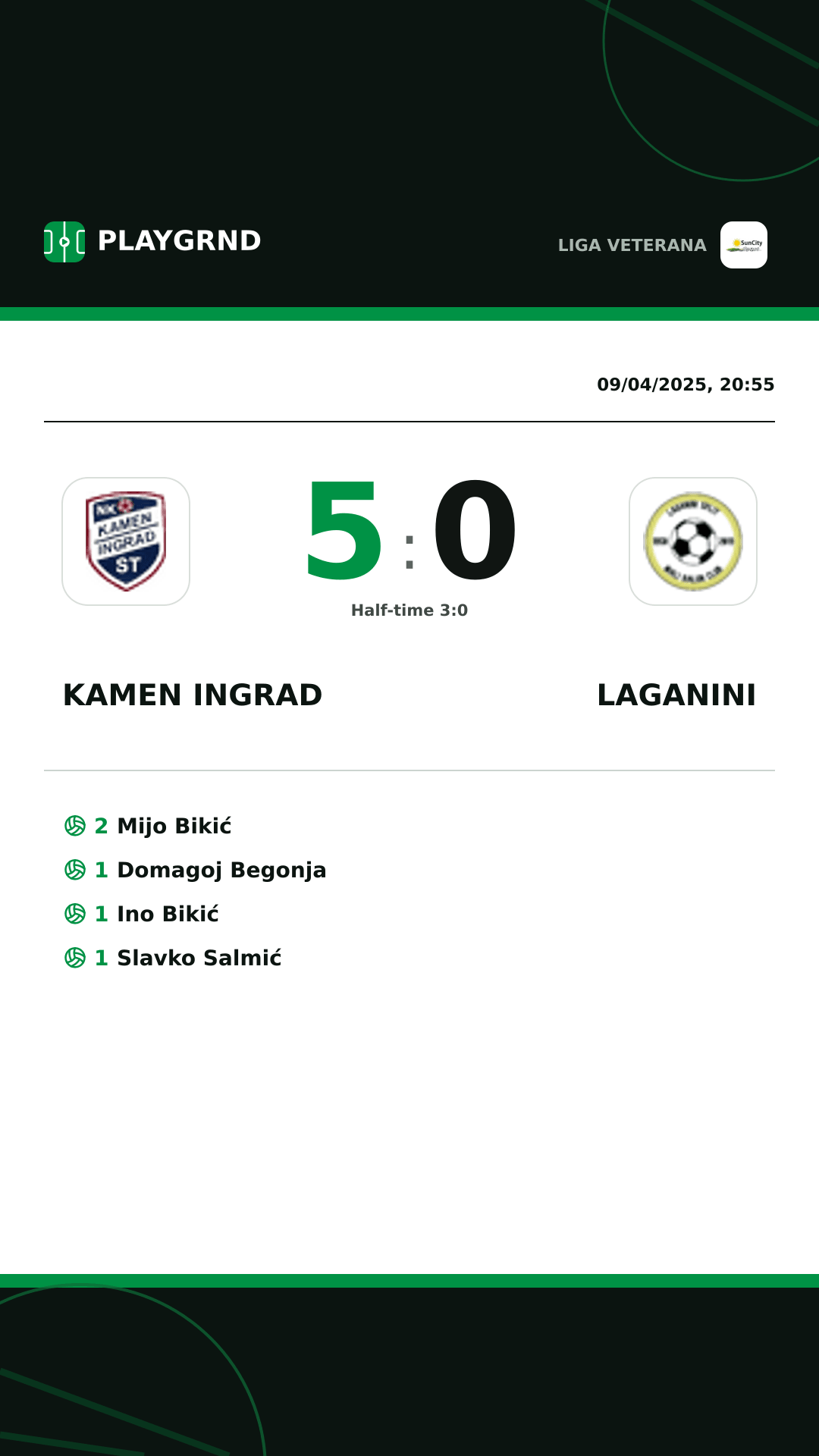 Instagram artwork: Kamen Ingrad 5:0 Laganini