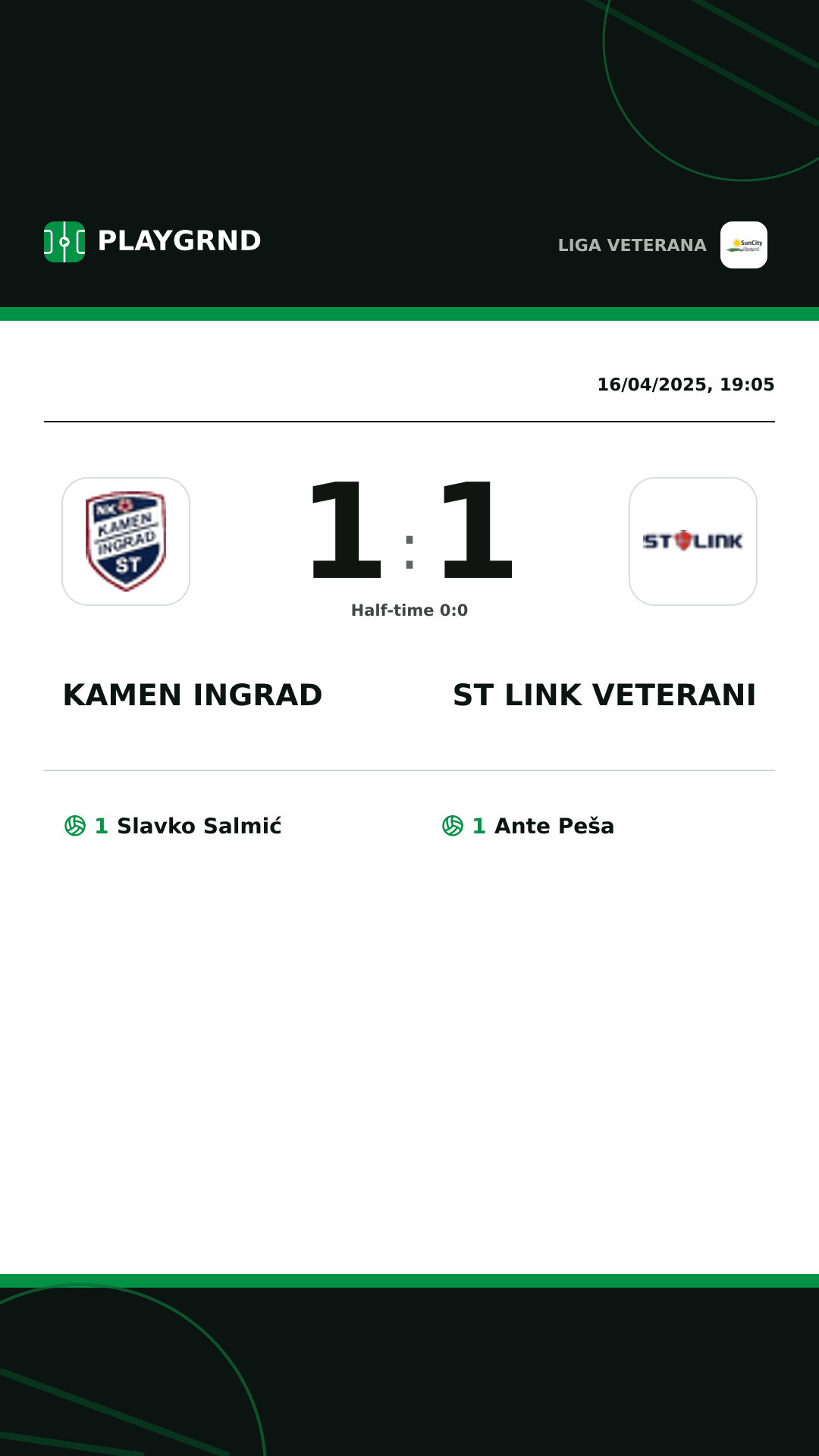 Instagram artwork: Kamen Ingrad 1:1 ST Link Veterani
