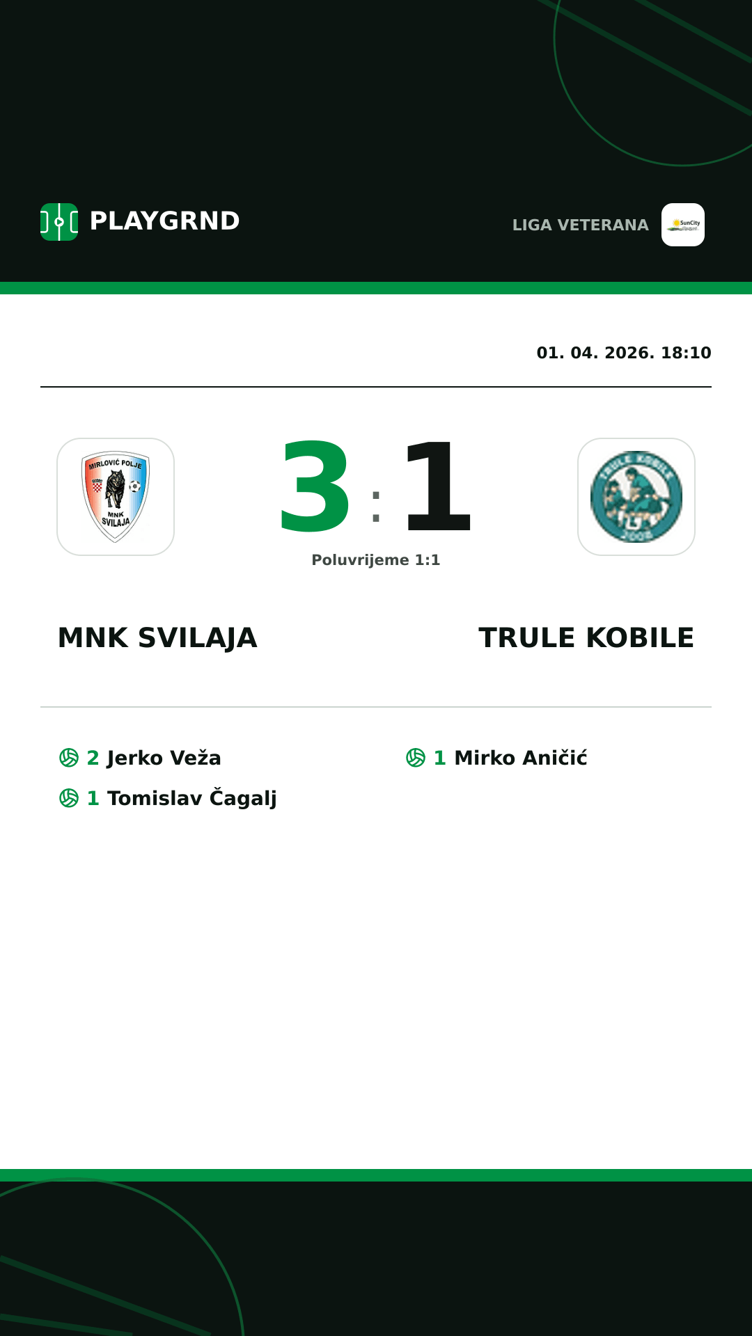 Instagram slika: MNK Svilaja 3:1 Trule Kobile