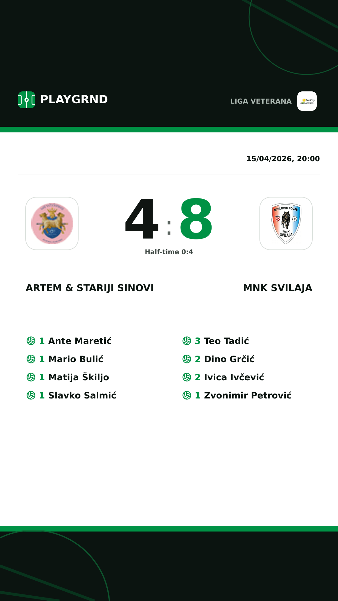 Instagram artwork: Artem & Stariji Sinovi 4:8 MNK Svilaja