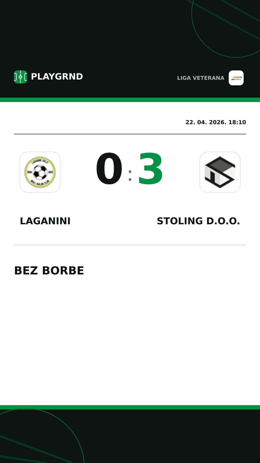 Instagram slika: Laganini 0:3 Stoling D.O.O.