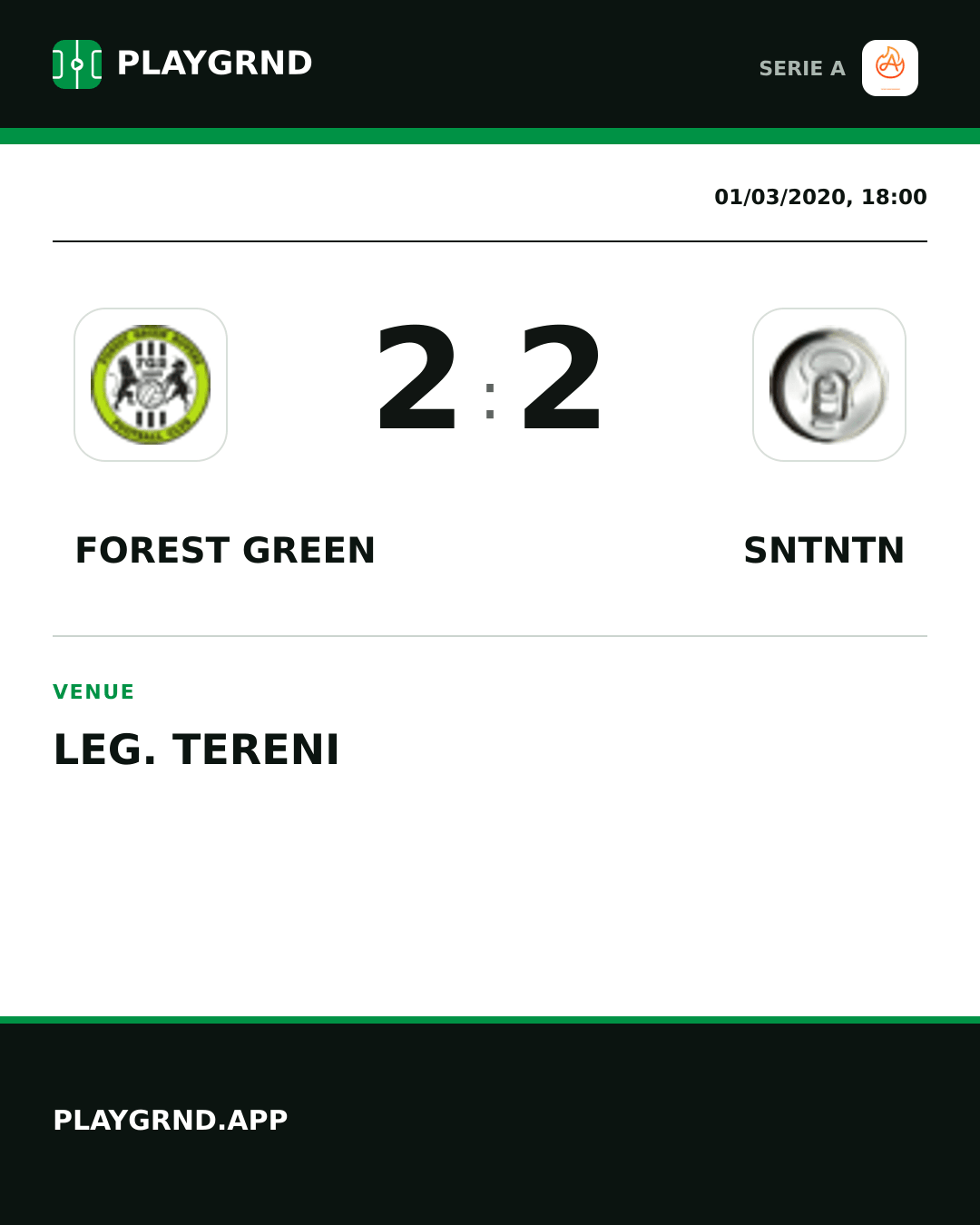 Instagram artwork: Forest Green 2:2 Sntntn