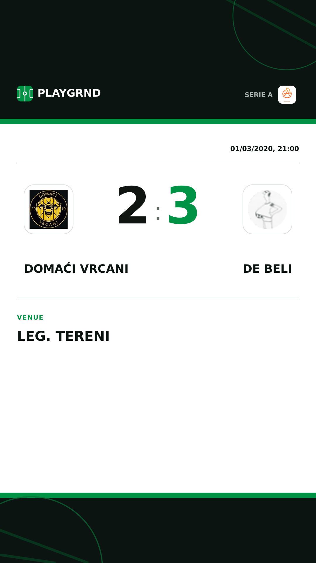 Instagram artwork: Domaći Vrcani 2:3 DE Beli