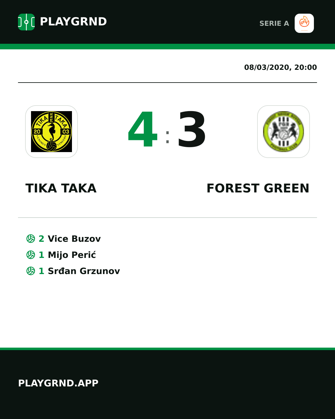 Instagram artwork: Tika Taka 4:3 Forest Green