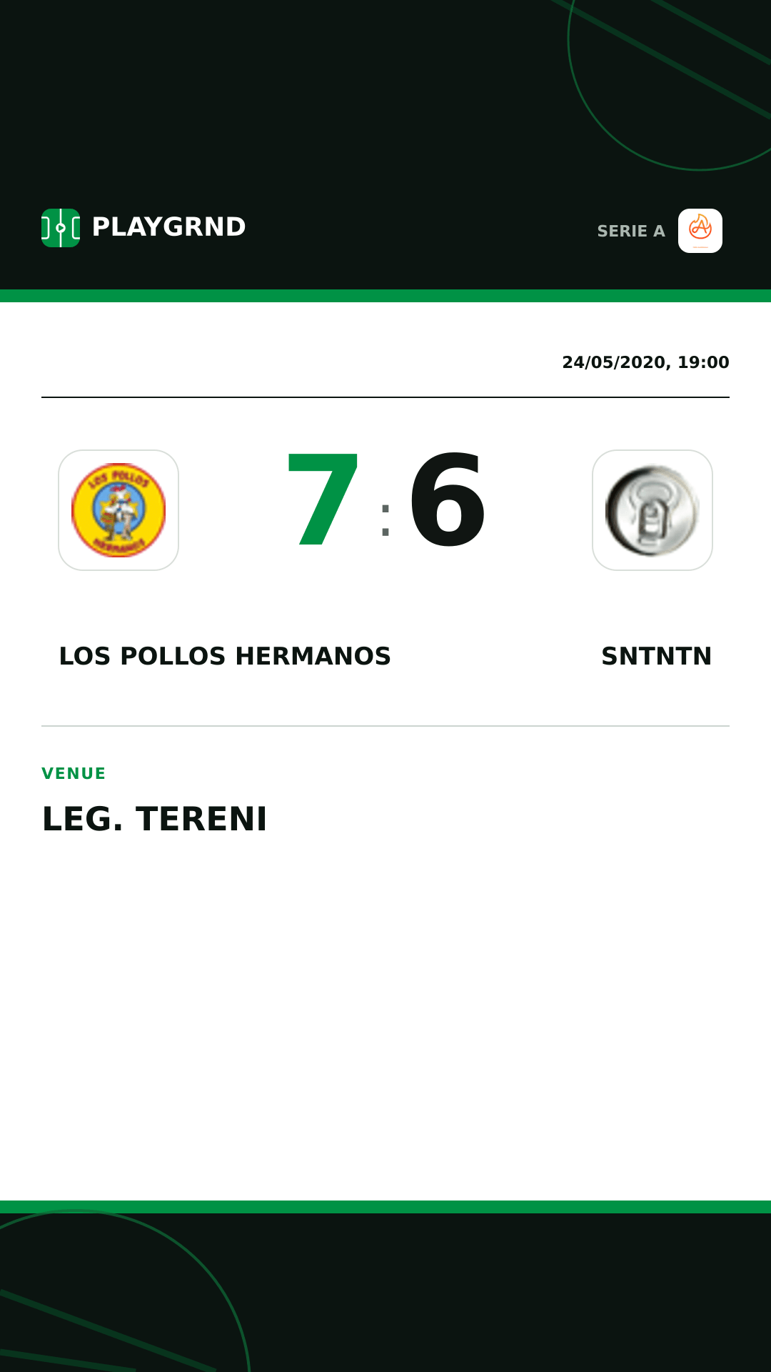Instagram artwork: Los Pollos Hermanos 7:6 Sntntn
