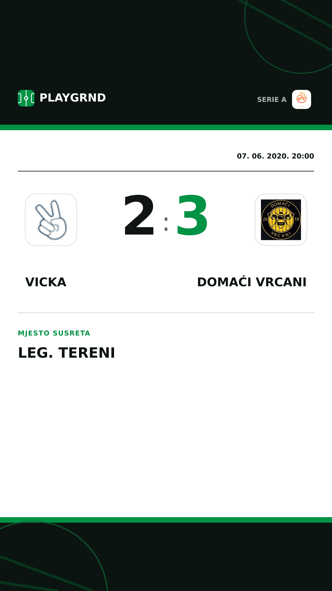 Instagram slika: Vicka 2:3 Domaći Vrcani