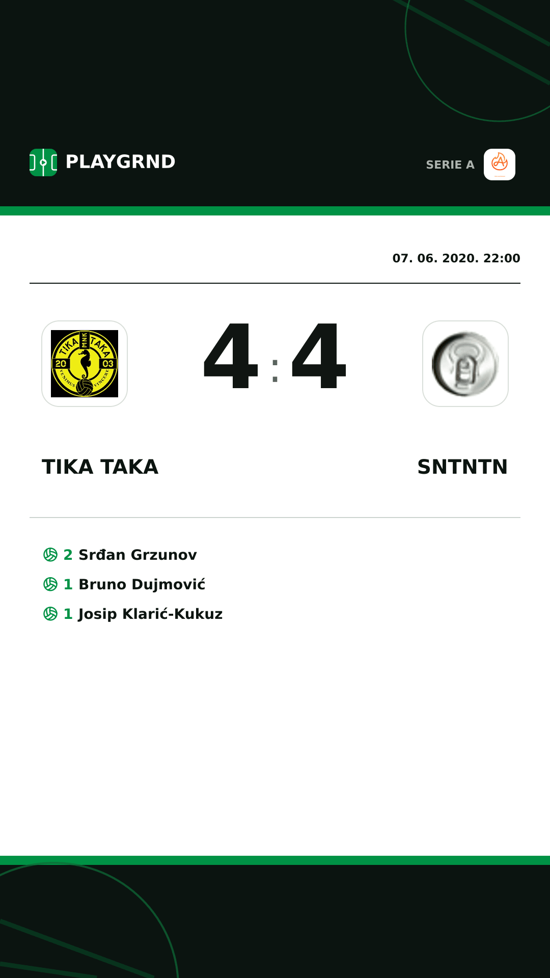 Instagram slika: Tika Taka 4:4 Sntntn