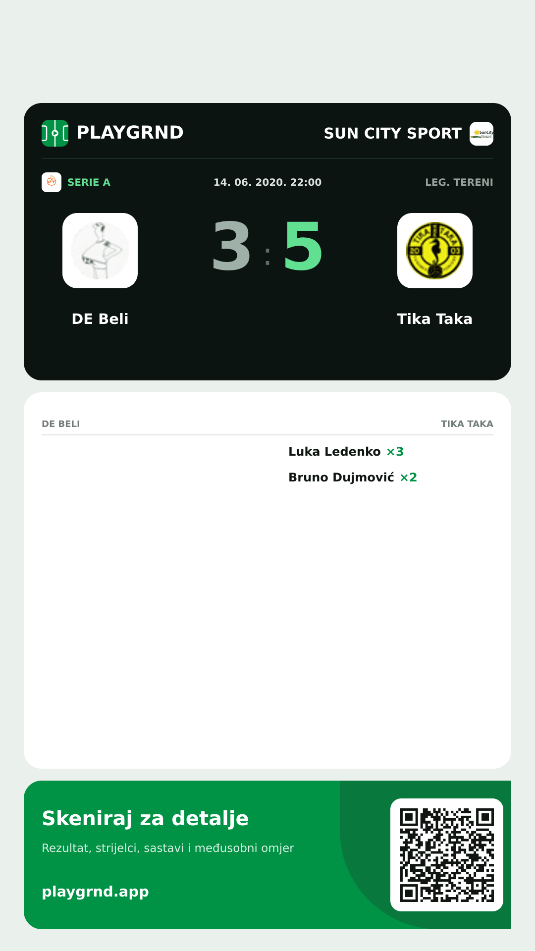 Story slika: DE Beli 3:5 Tika Taka