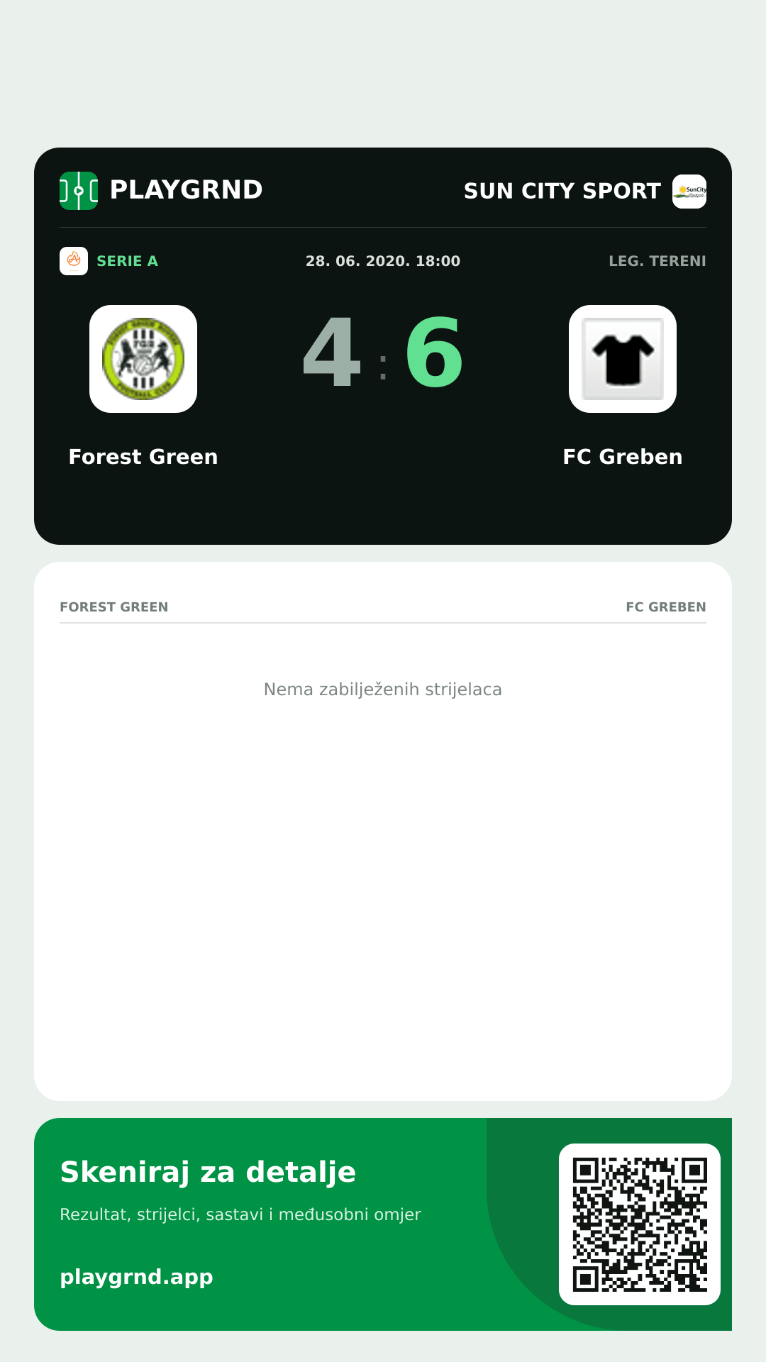 Story slika: Forest Green 4:6 FC Greben