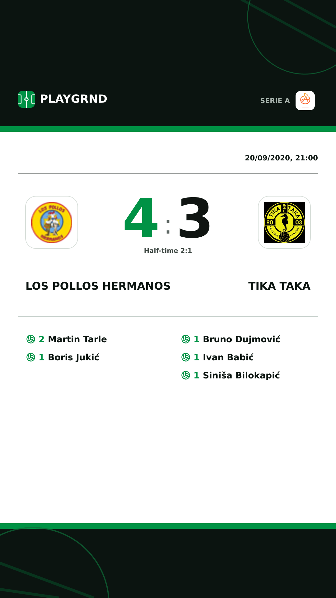 Instagram artwork: Los Pollos Hermanos 4:3 Tika Taka