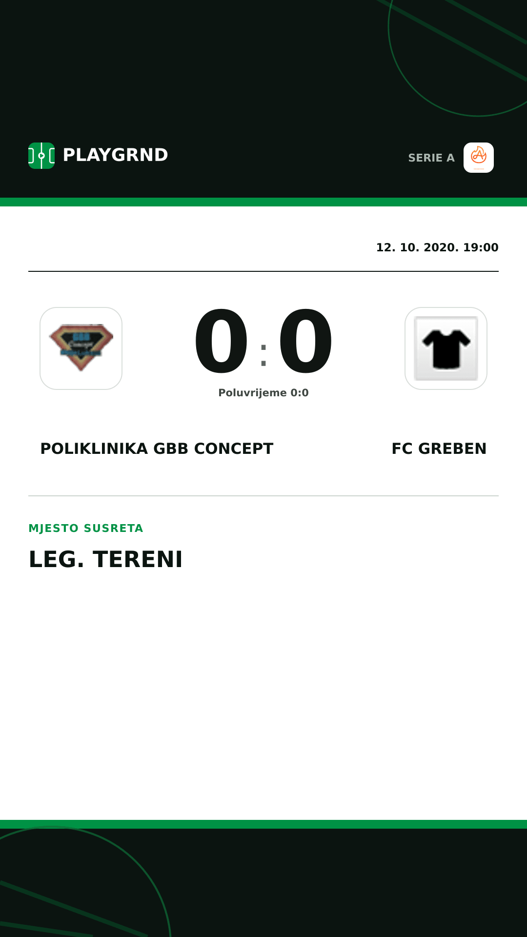 Instagram slika: Poliklinika Gbb Concept 0:0 FC Greben
