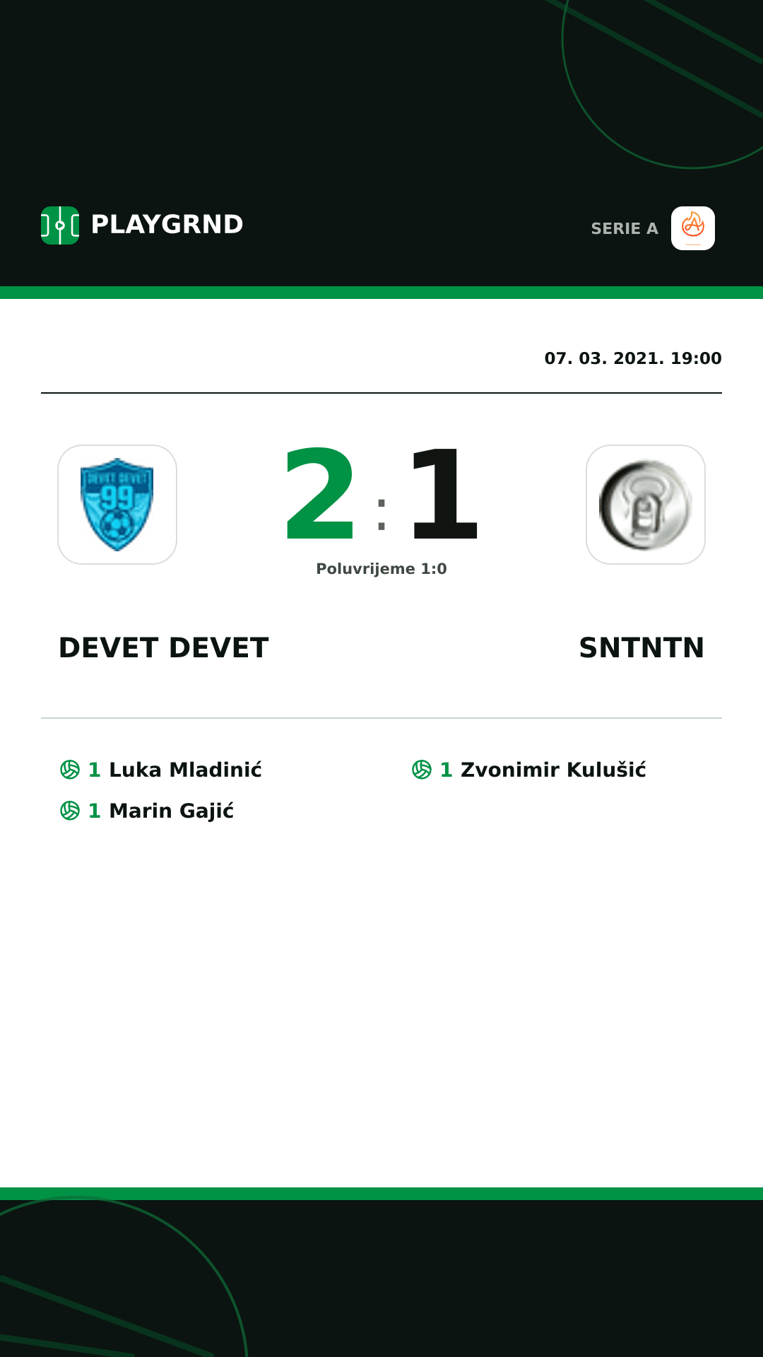 Instagram slika: Devet Devet 2:1 Sntntn