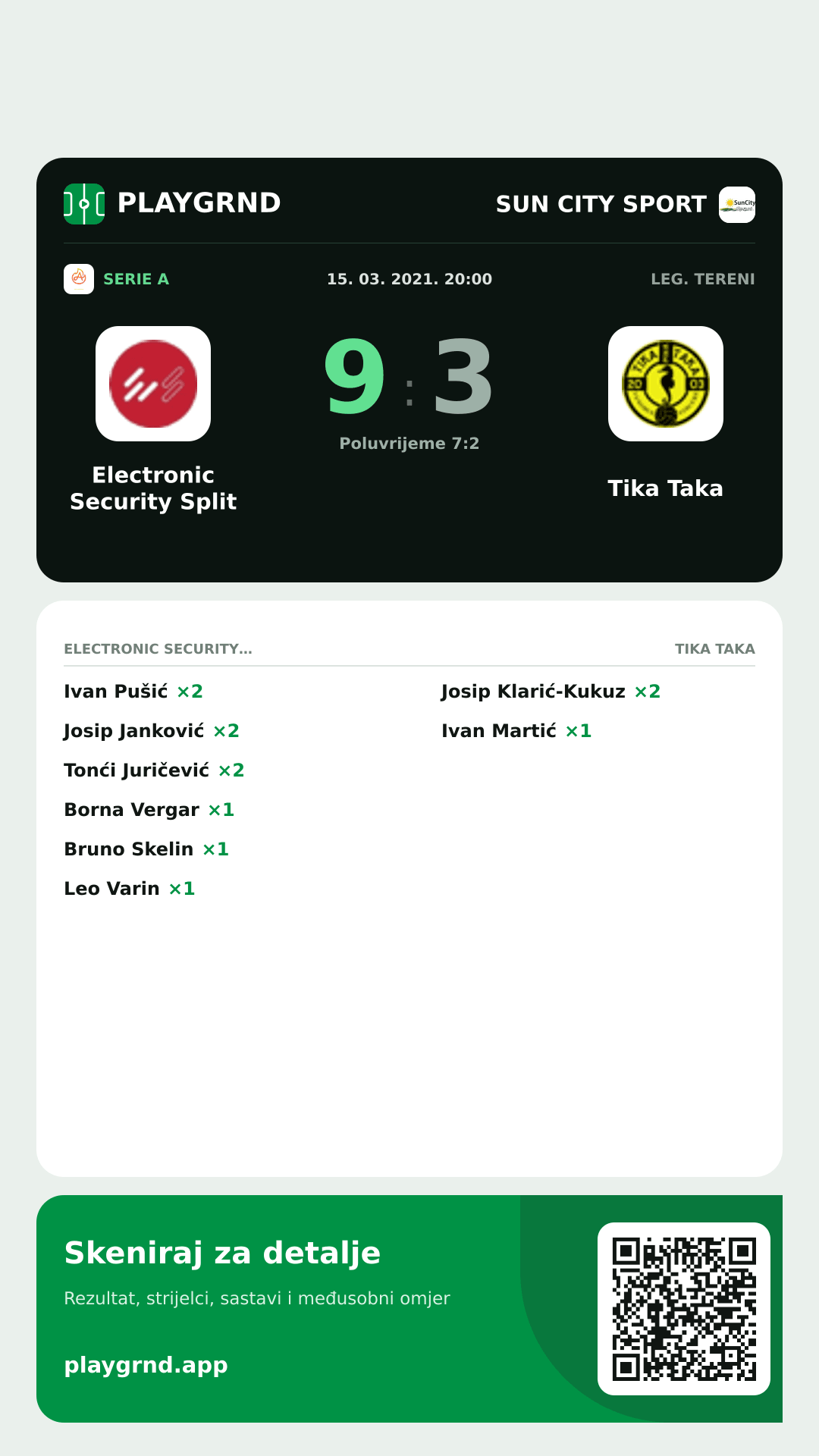 Story slika: Electronic Security Split 9:3 Tika Taka