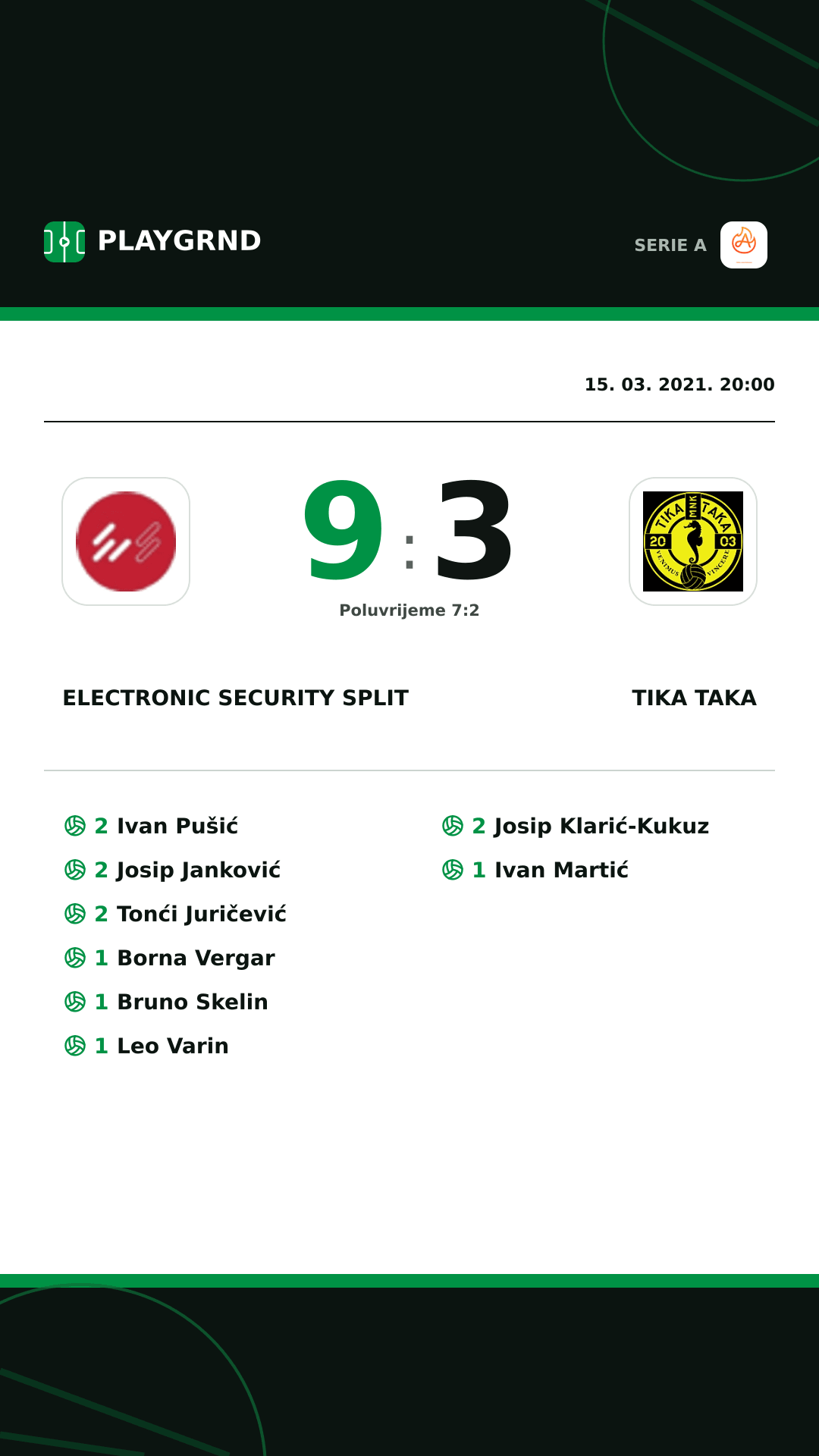 Instagram slika: Electronic Security Split 9:3 Tika Taka