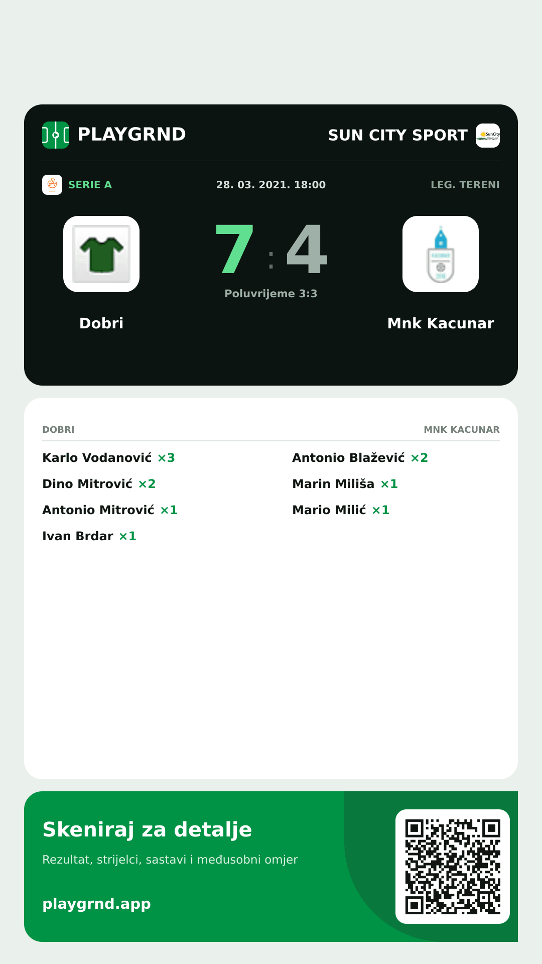 Story slika: Dobri 7:4 Mnk Kacunar