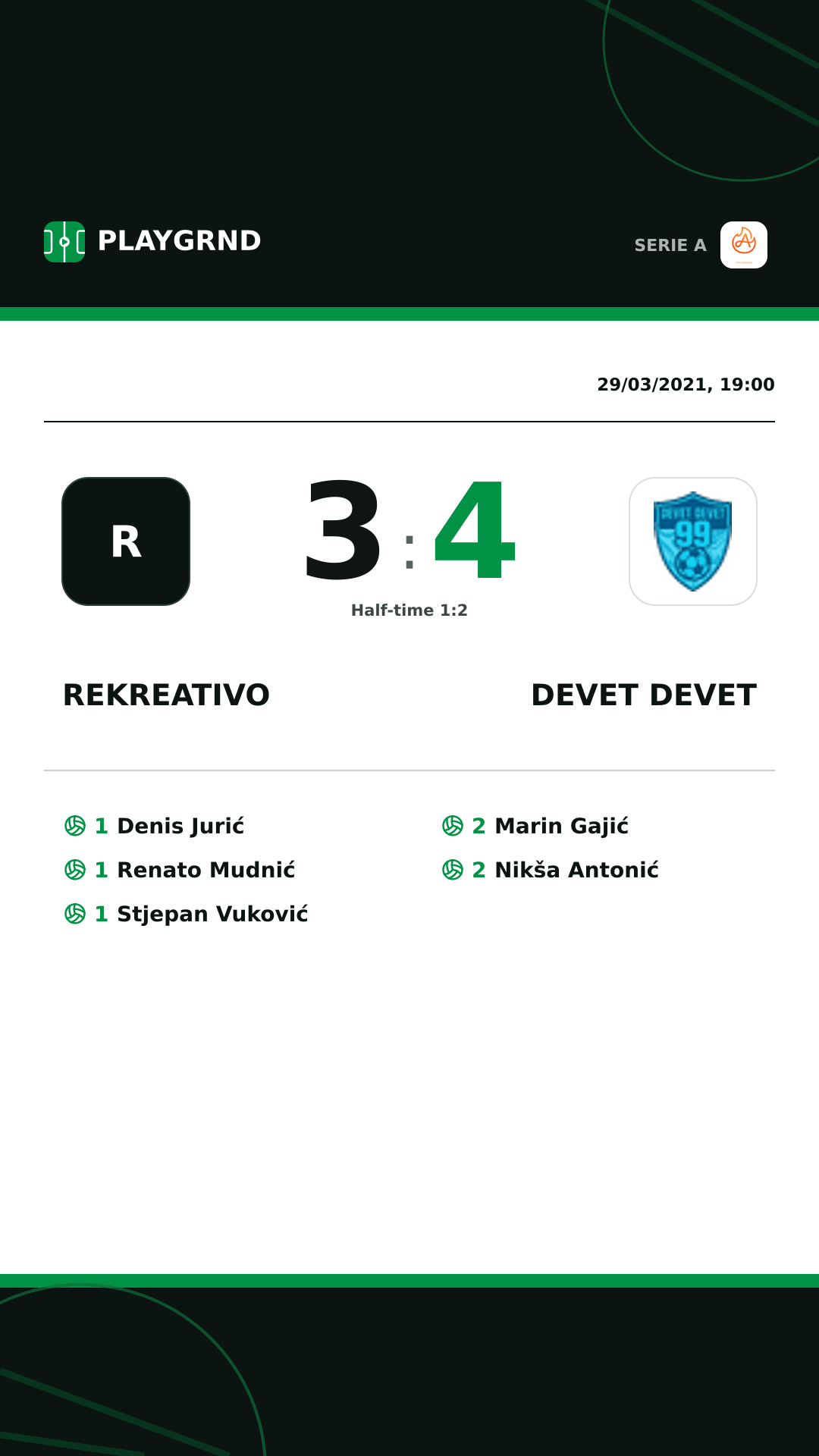 Instagram artwork: Rekreativo 3:4 Devet Devet