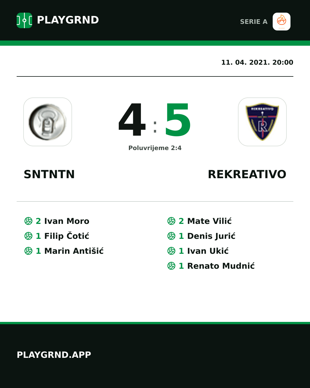 Instagram slika: Sntntn 4:5 Rekreativo