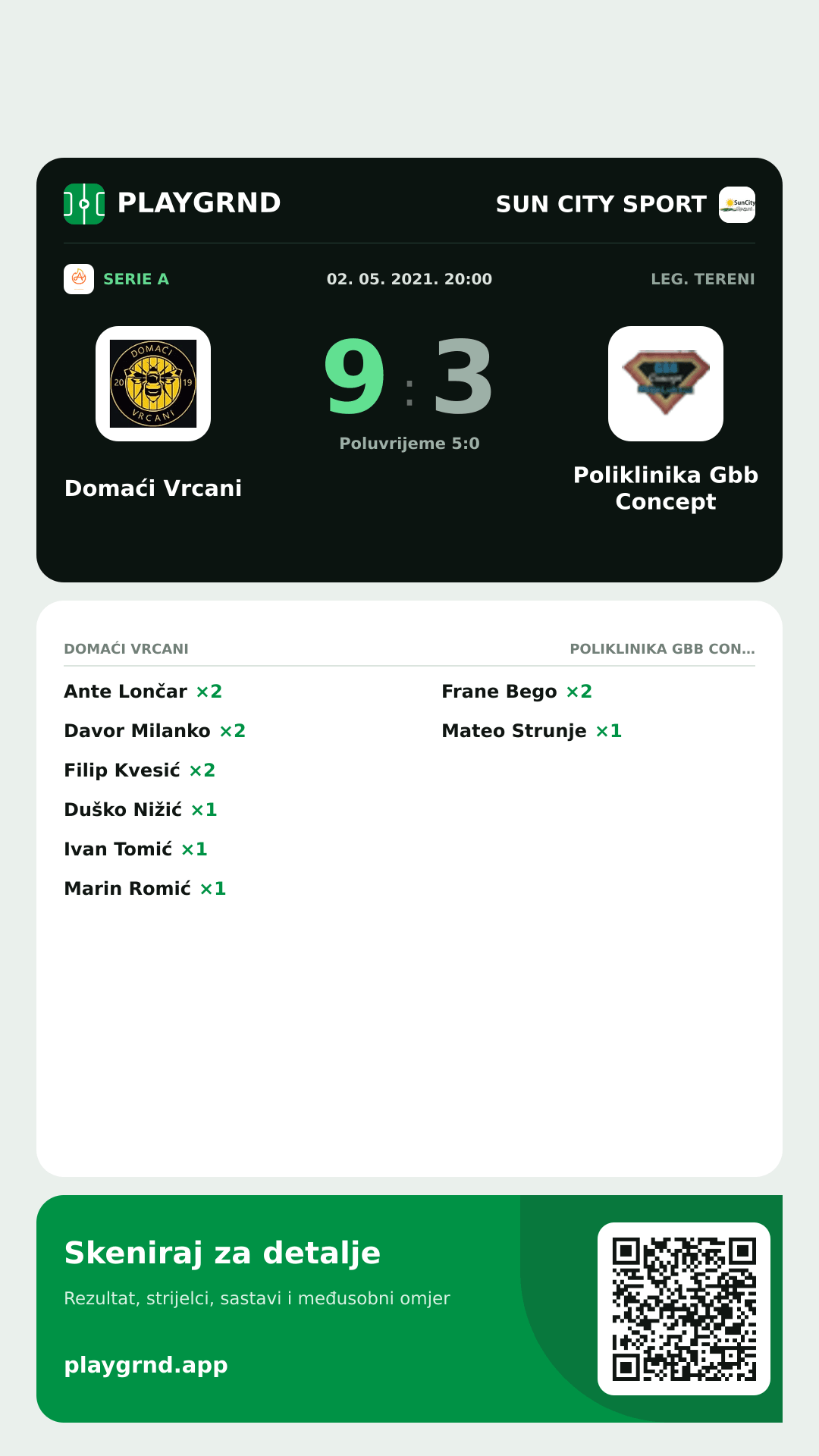 Story slika: Domaći Vrcani 9:3 Poliklinika Gbb Concept