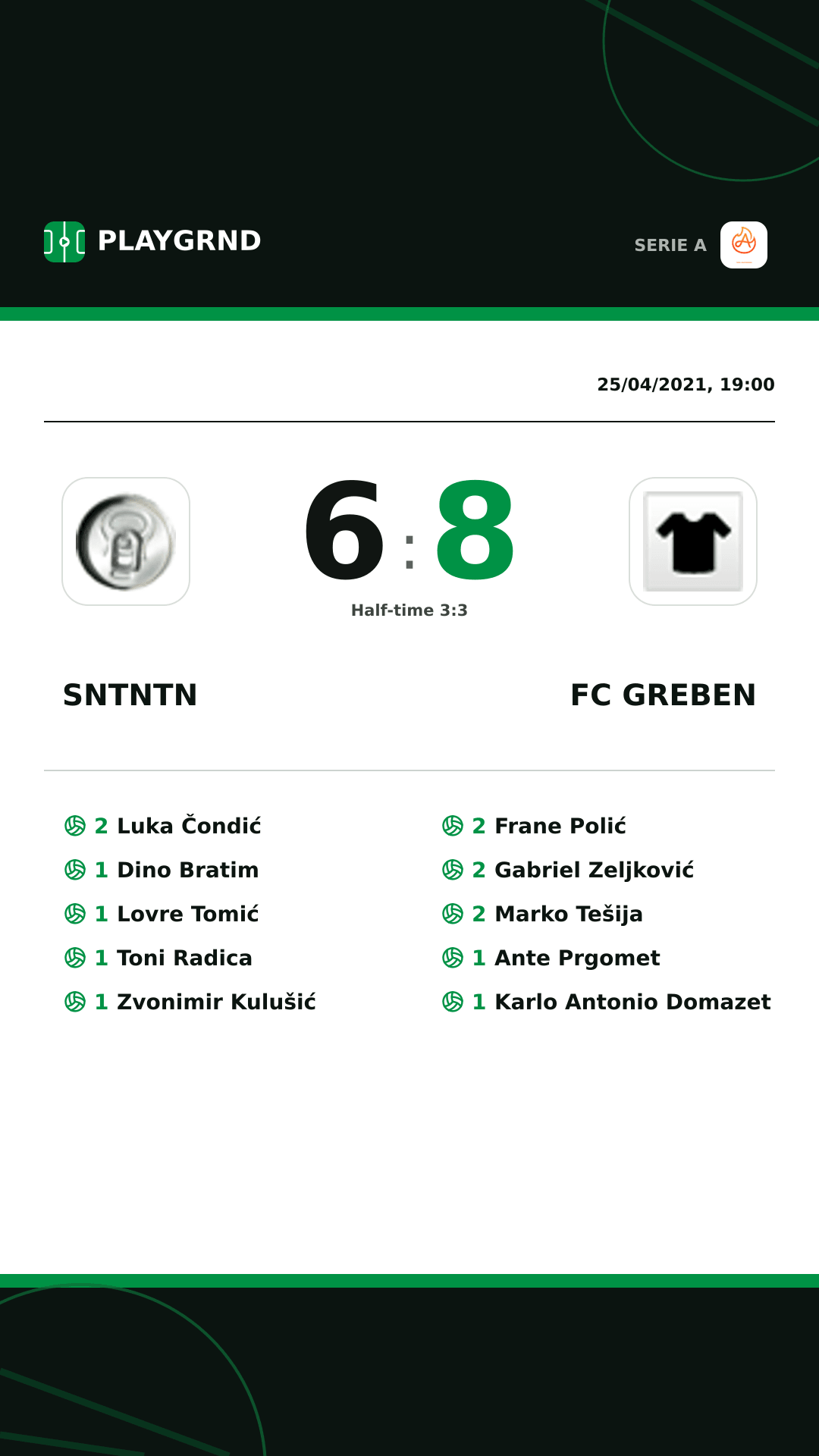 Instagram artwork: Sntntn 6:8 FC Greben