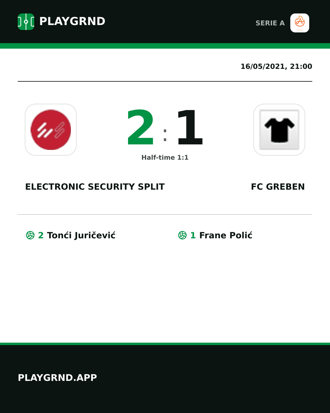 Instagram artwork: Electronic Security Split 2:1 FC Greben