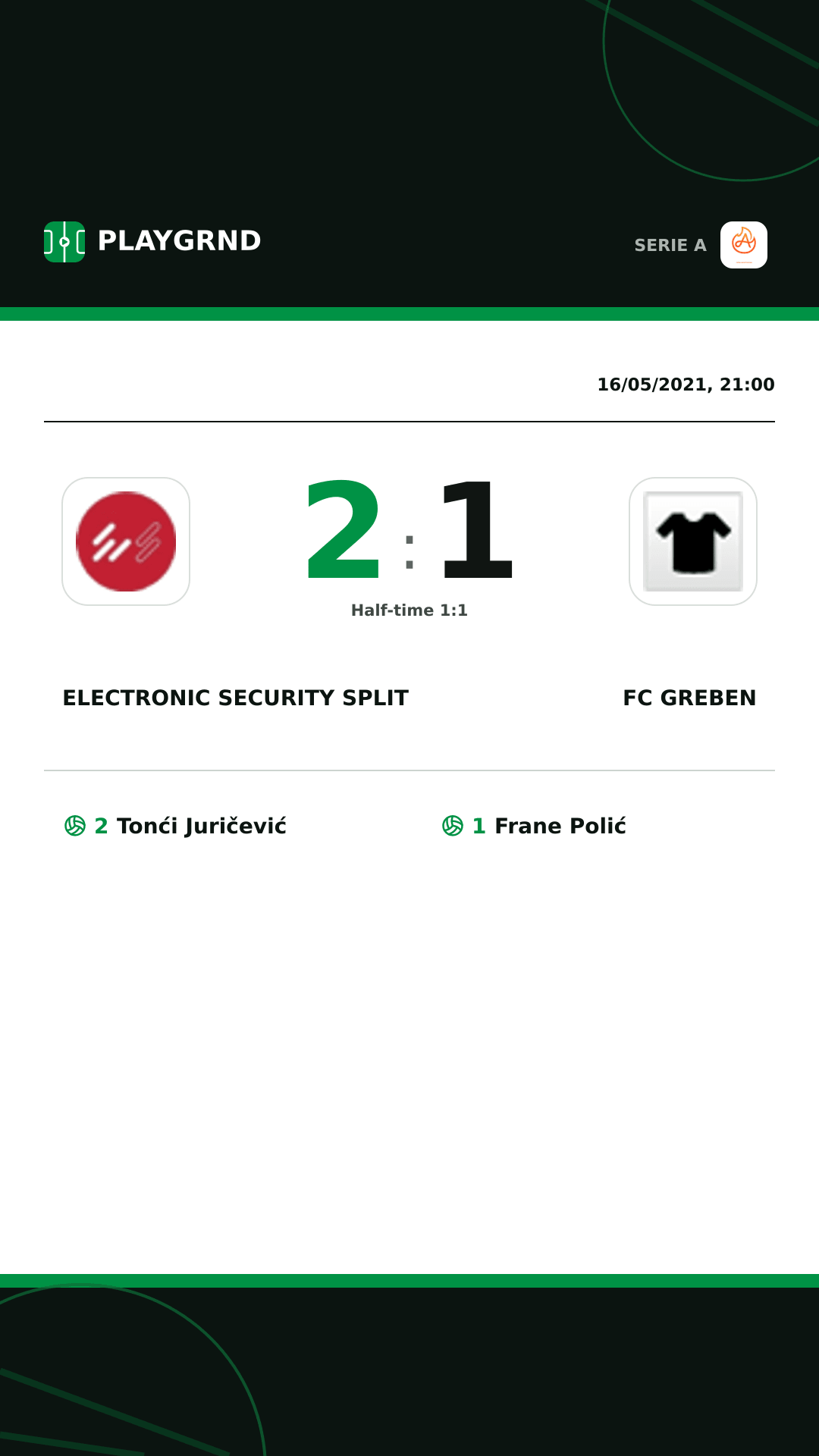 Instagram artwork: Electronic Security Split 2:1 FC Greben