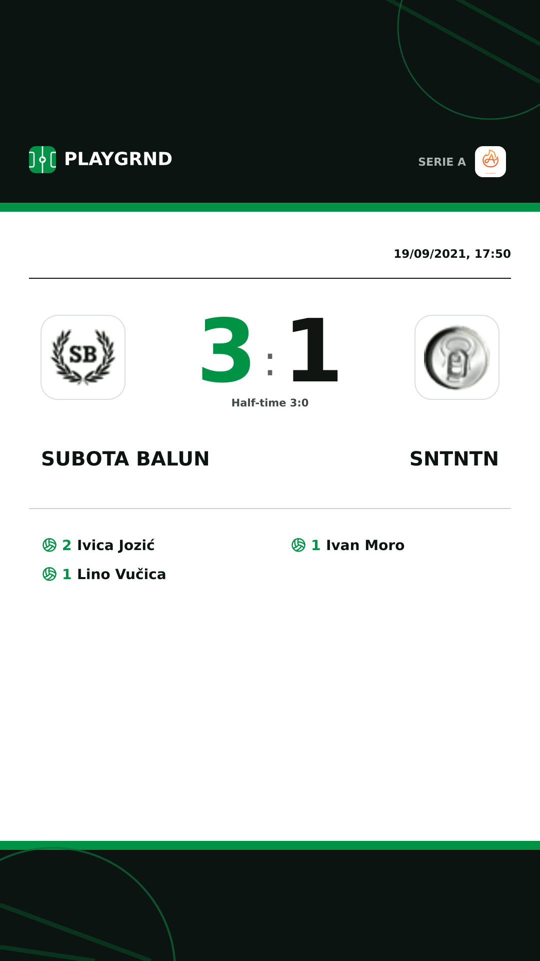 Instagram artwork: Subota Balun 3:1 Sntntn
