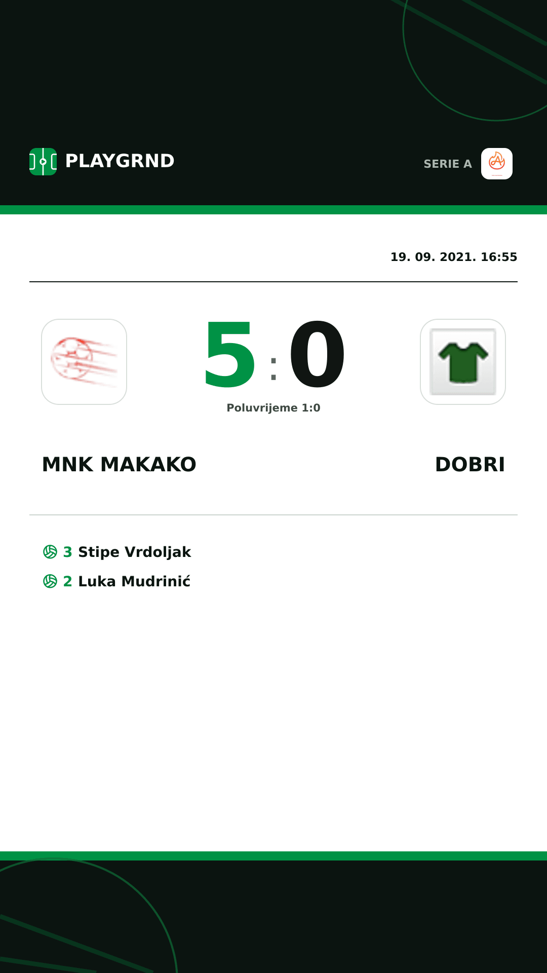 Instagram slika: Mnk Makako 5:0 Dobri