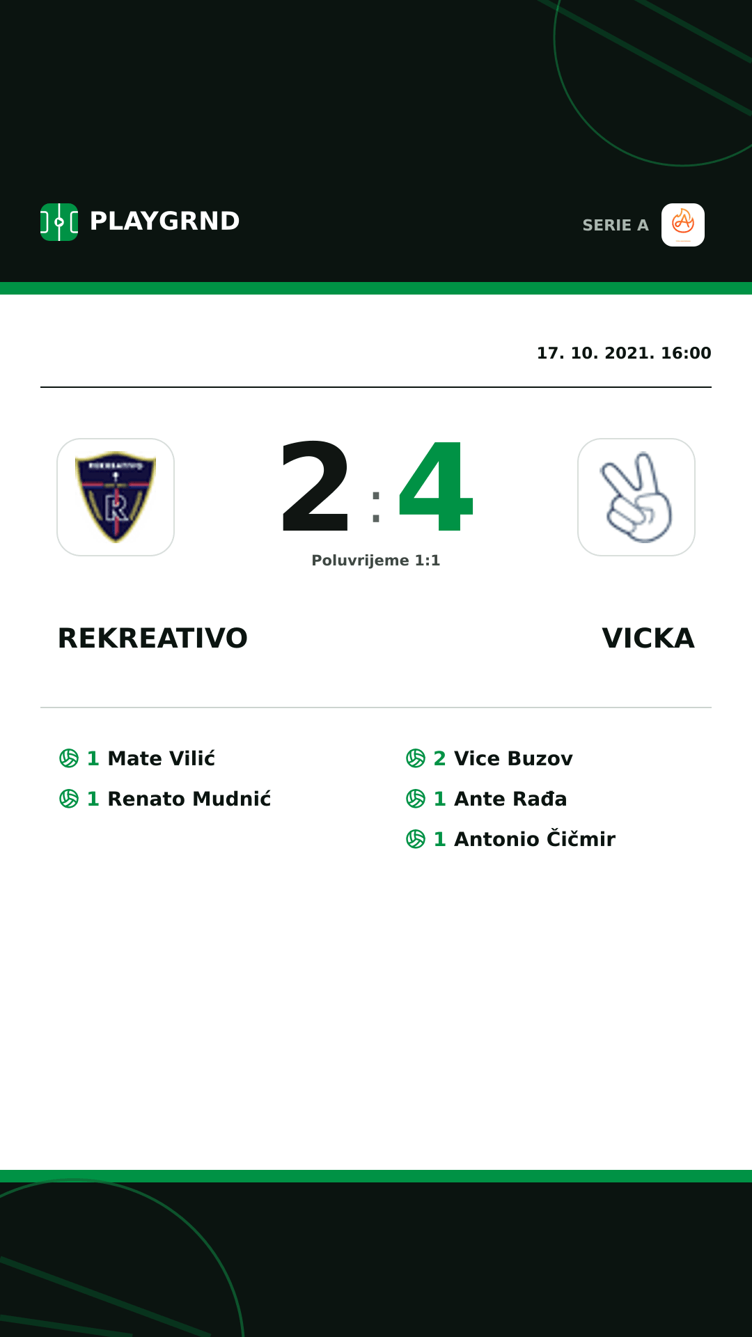 Instagram slika: Rekreativo 2:4 Vicka