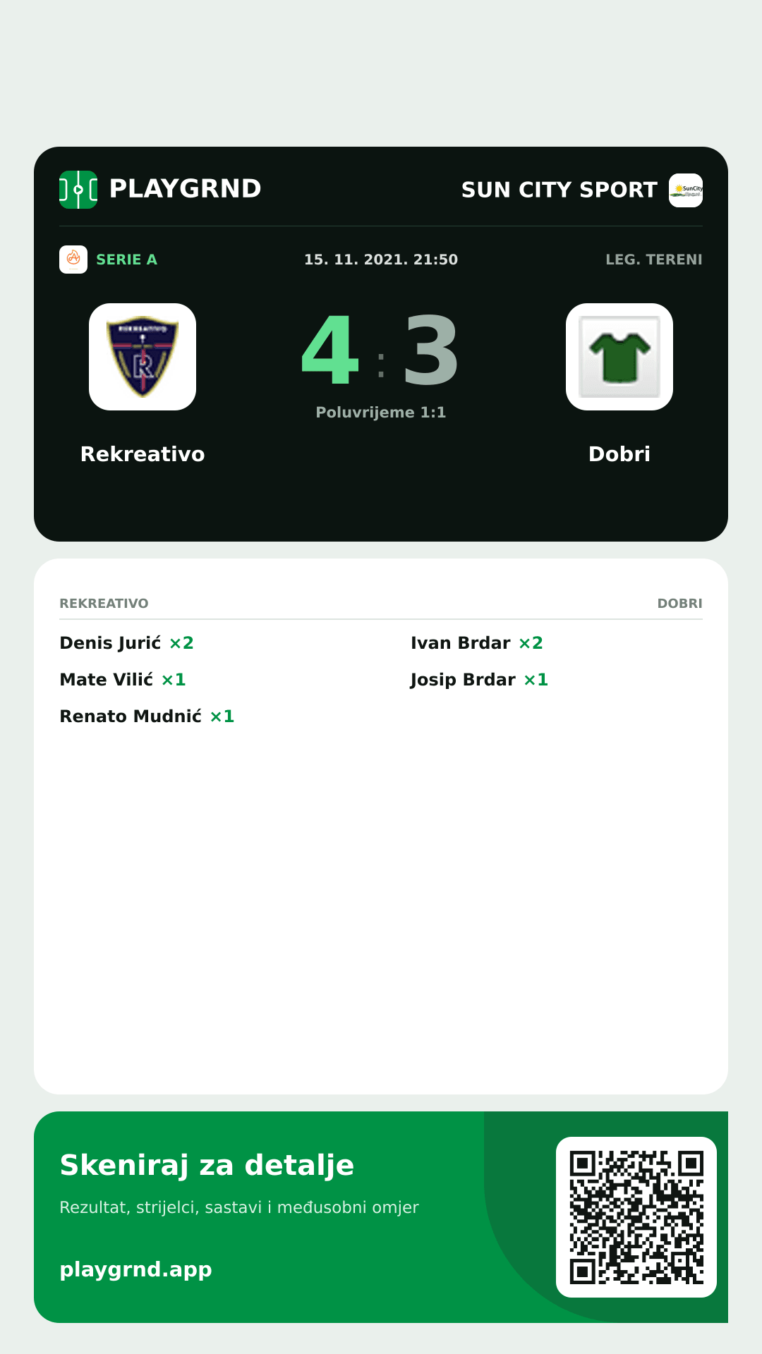 Story slika: Rekreativo 4:3 Dobri