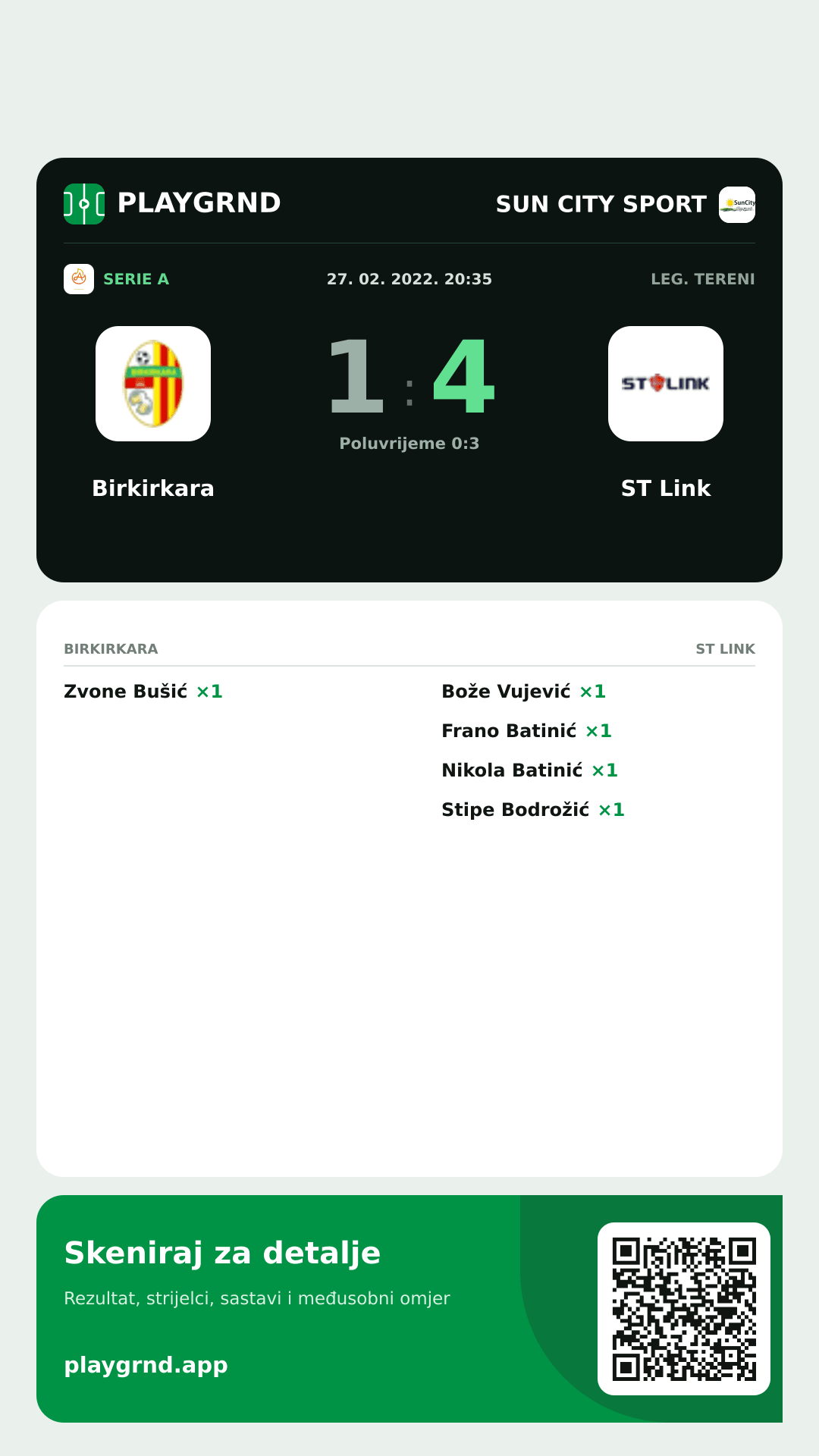 Story slika: Birkirkara 1:4 ST Link