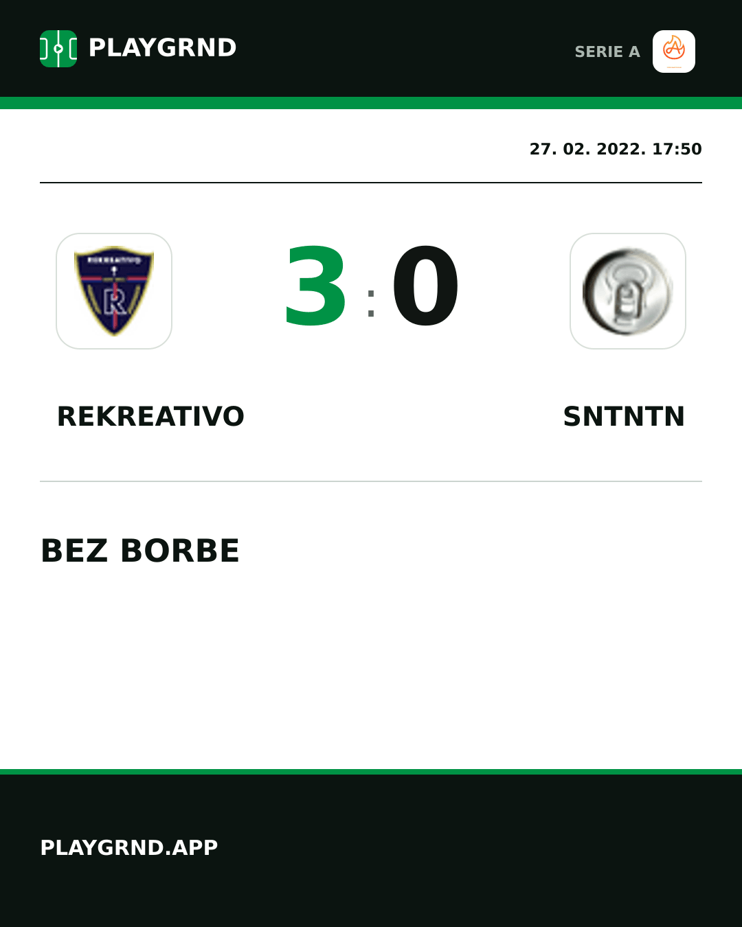 Instagram slika: Rekreativo 3:0 Sntntn