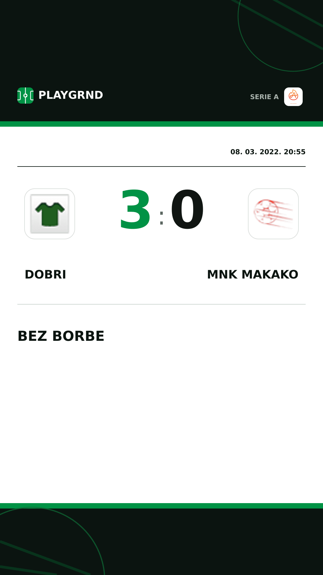Instagram slika: Dobri 3:0 Mnk Makako