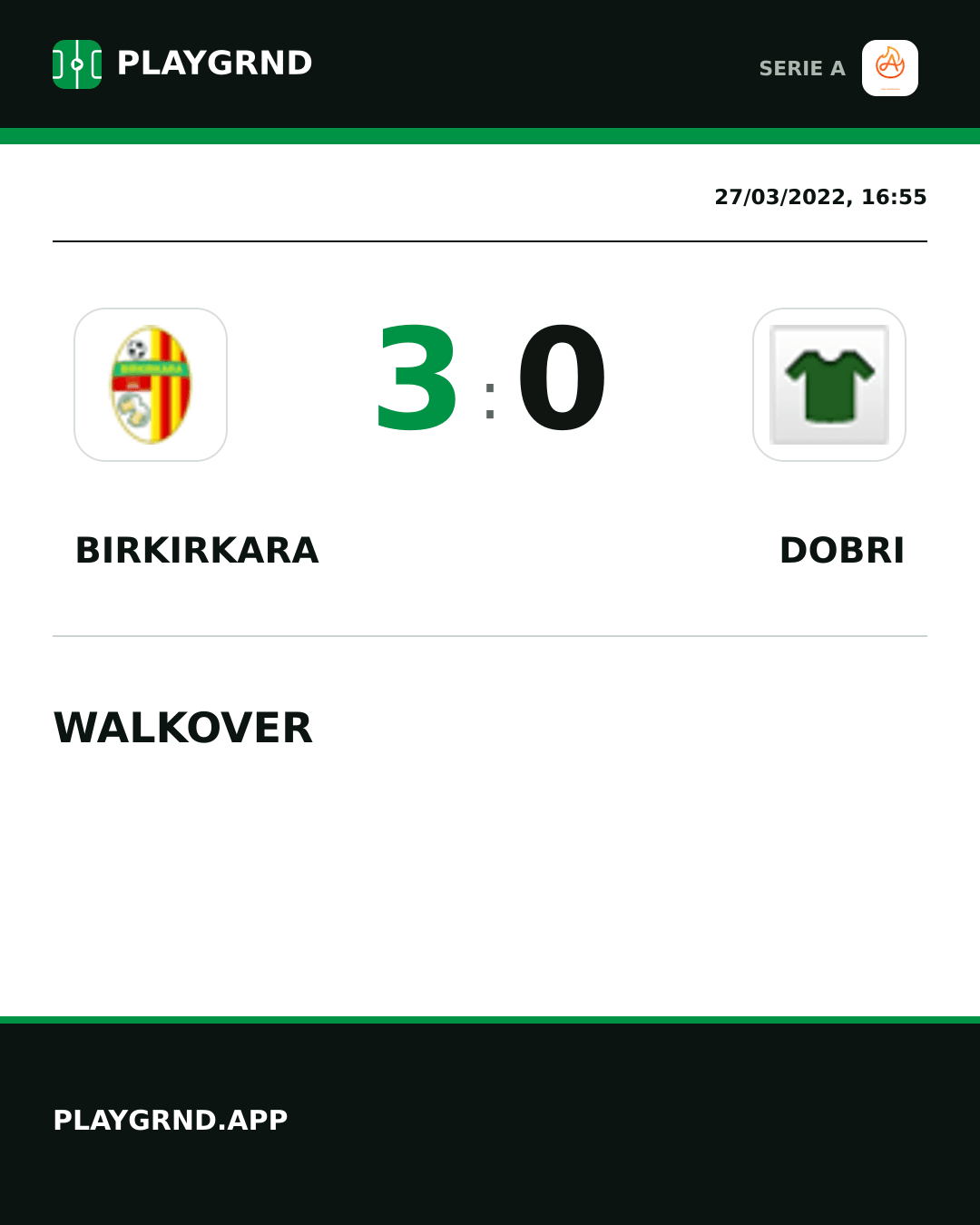 Instagram artwork: Birkirkara 3:0 Dobri