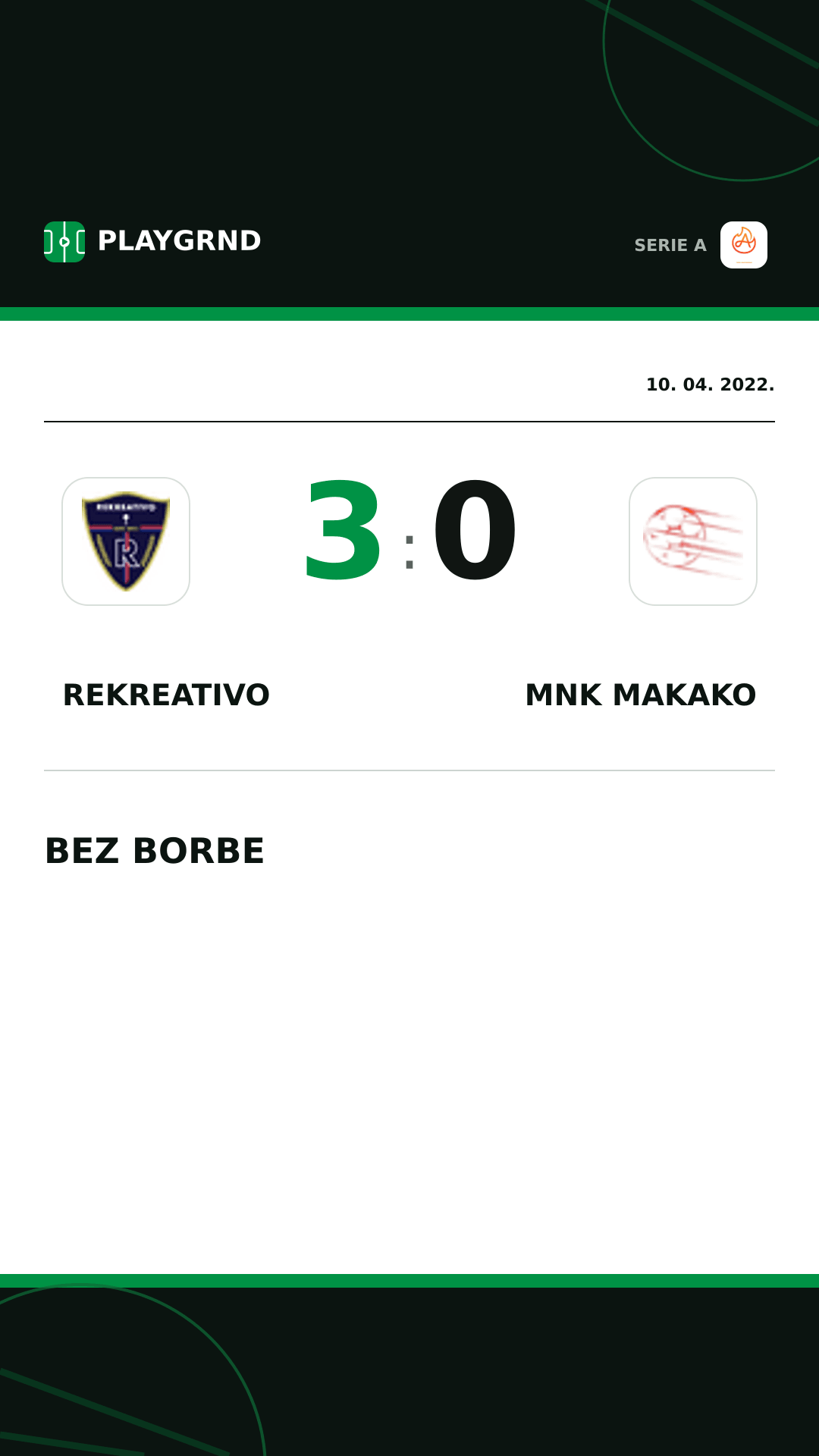 Instagram slika: Rekreativo 3:0 Mnk Makako