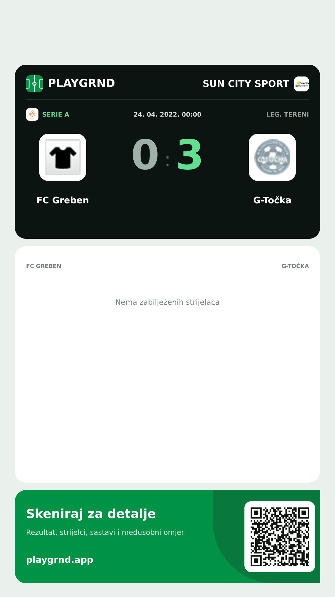 Story slika: FC Greben 0:3 G-Točka
