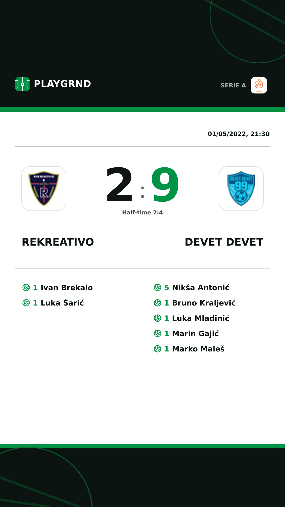 Instagram artwork: Rekreativo 2:9 Devet Devet