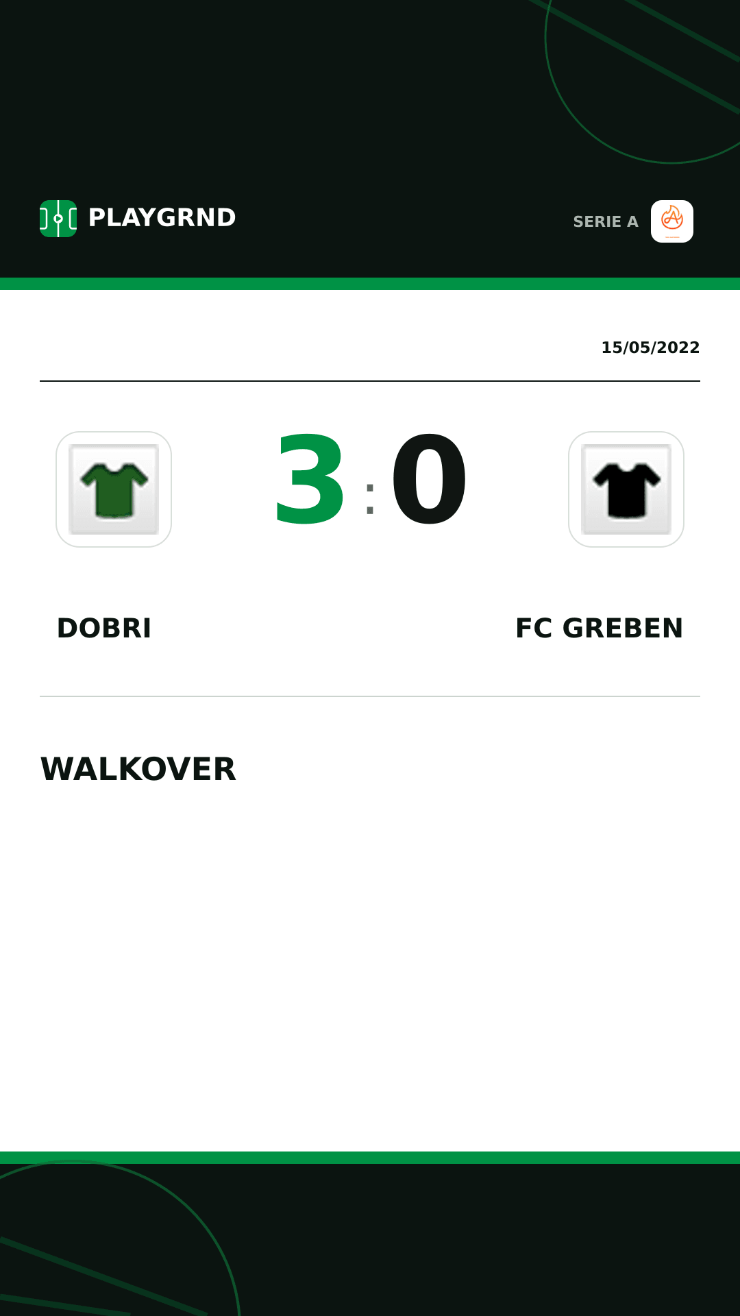 Instagram artwork: Dobri 3:0 FC Greben