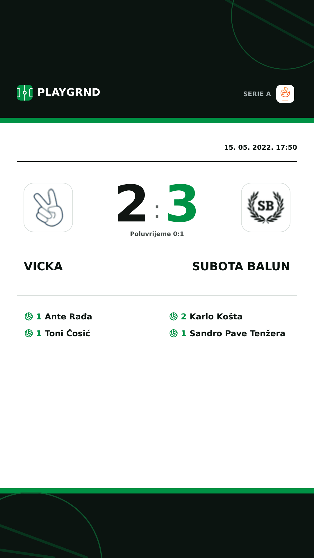 Instagram slika: Vicka 2:3 Subota Balun