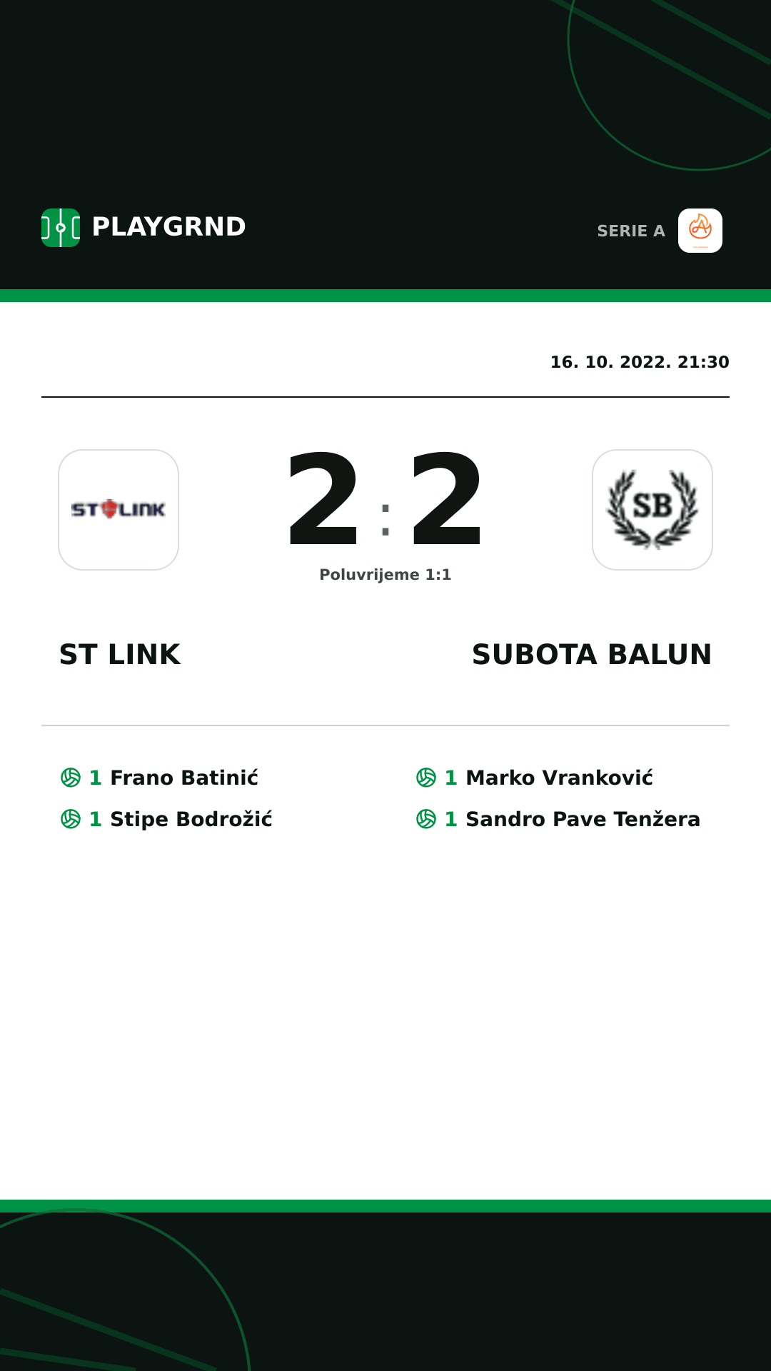 Instagram slika: ST Link 2:2 Subota Balun