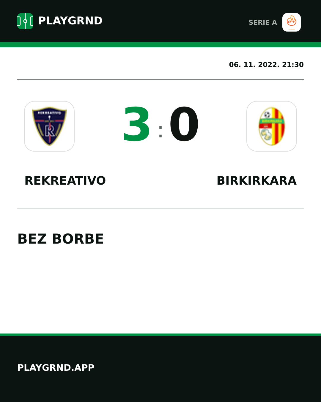 Instagram slika: Rekreativo 3:0 Birkirkara