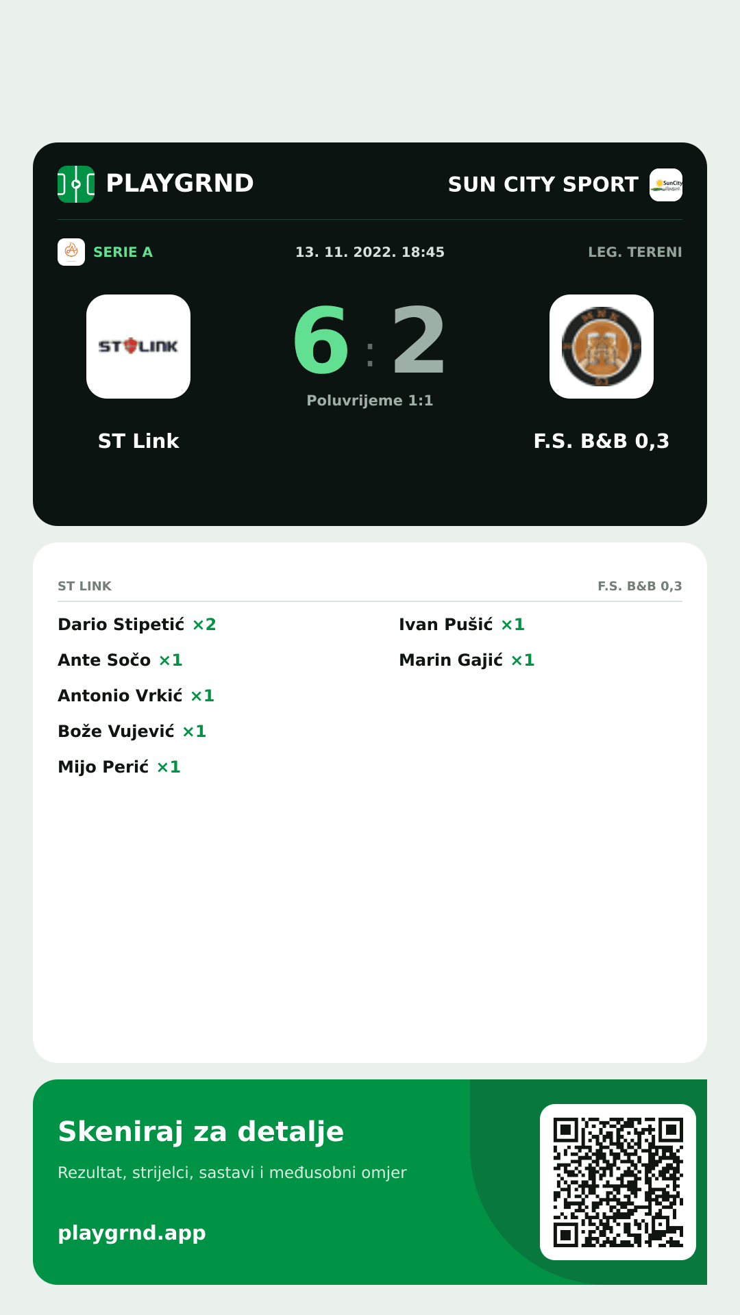 Story slika: ST Link 6:2 F.S. B&B 0,3