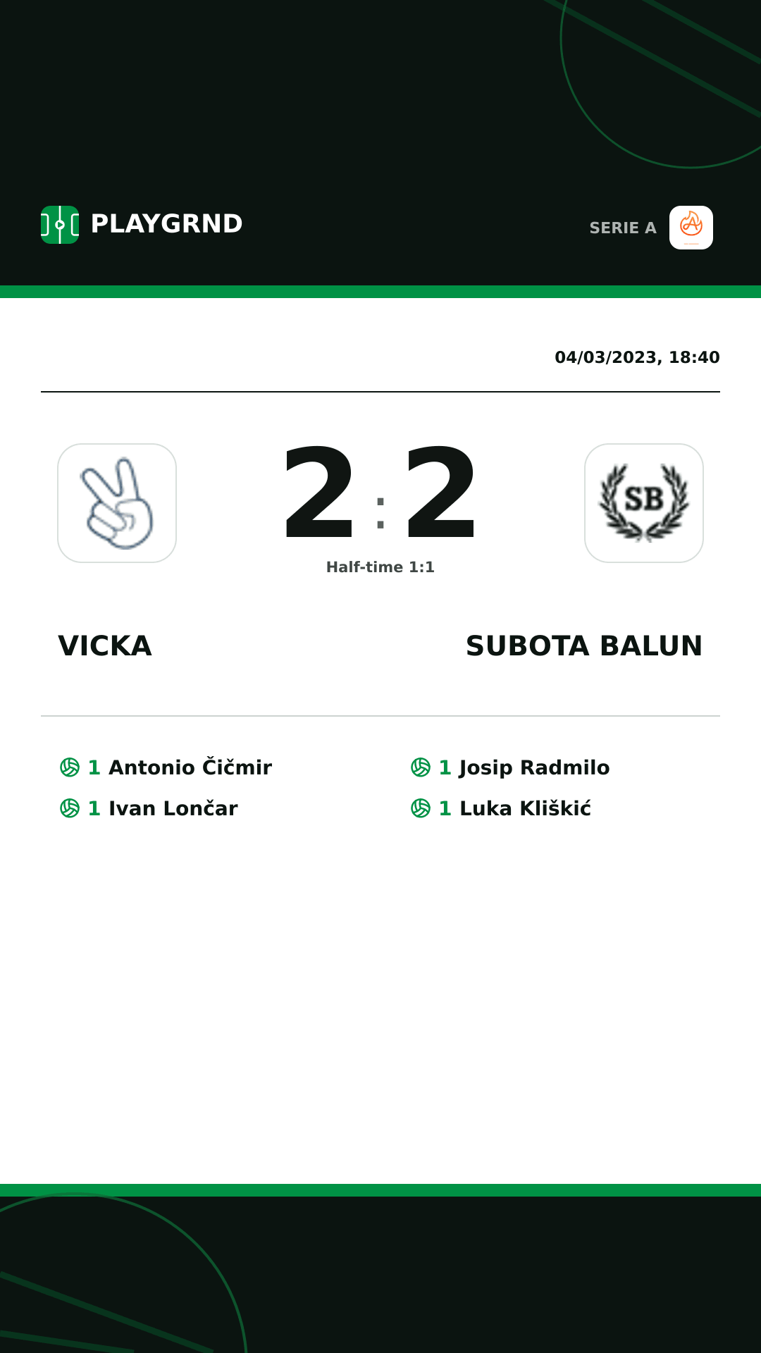 Instagram artwork: Vicka 2:2 Subota Balun