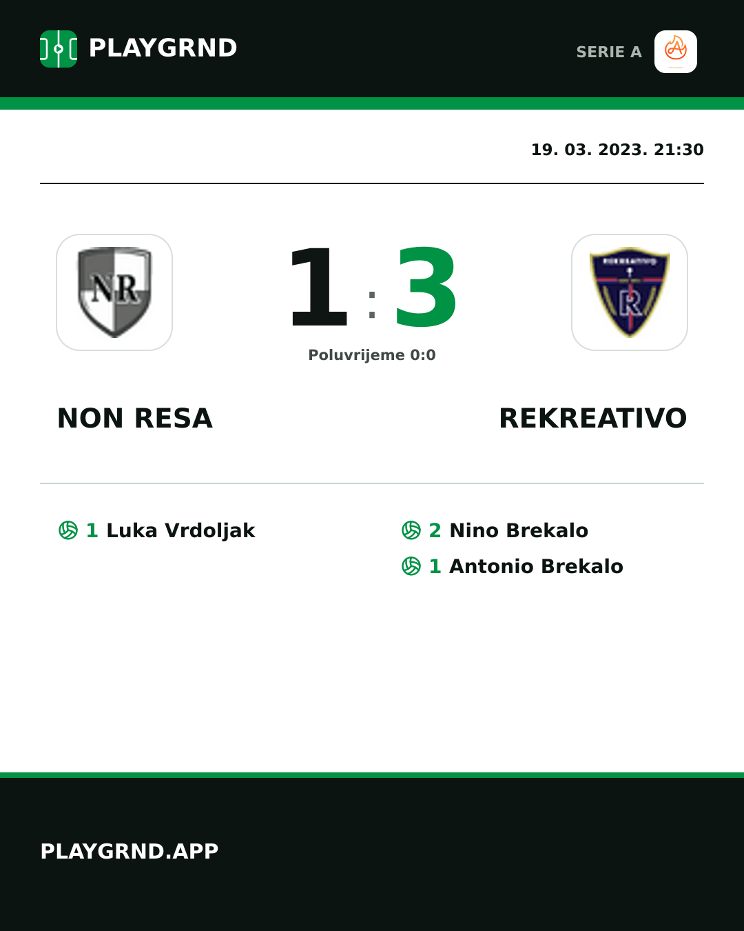 Instagram slika: Non Resa 1:3 Rekreativo